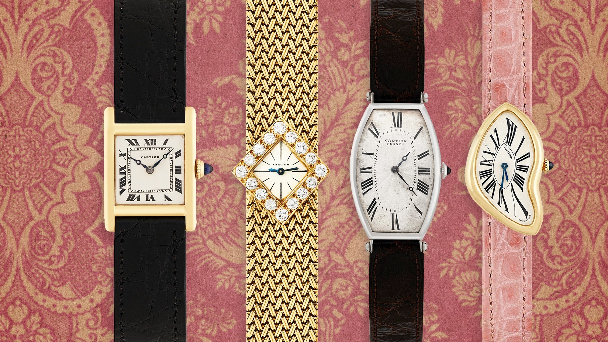 Cartier: Tank watches, The world's coolest collection, Cartier’s sharp-edged square watch. 2000x1130 HD Wallpaper.