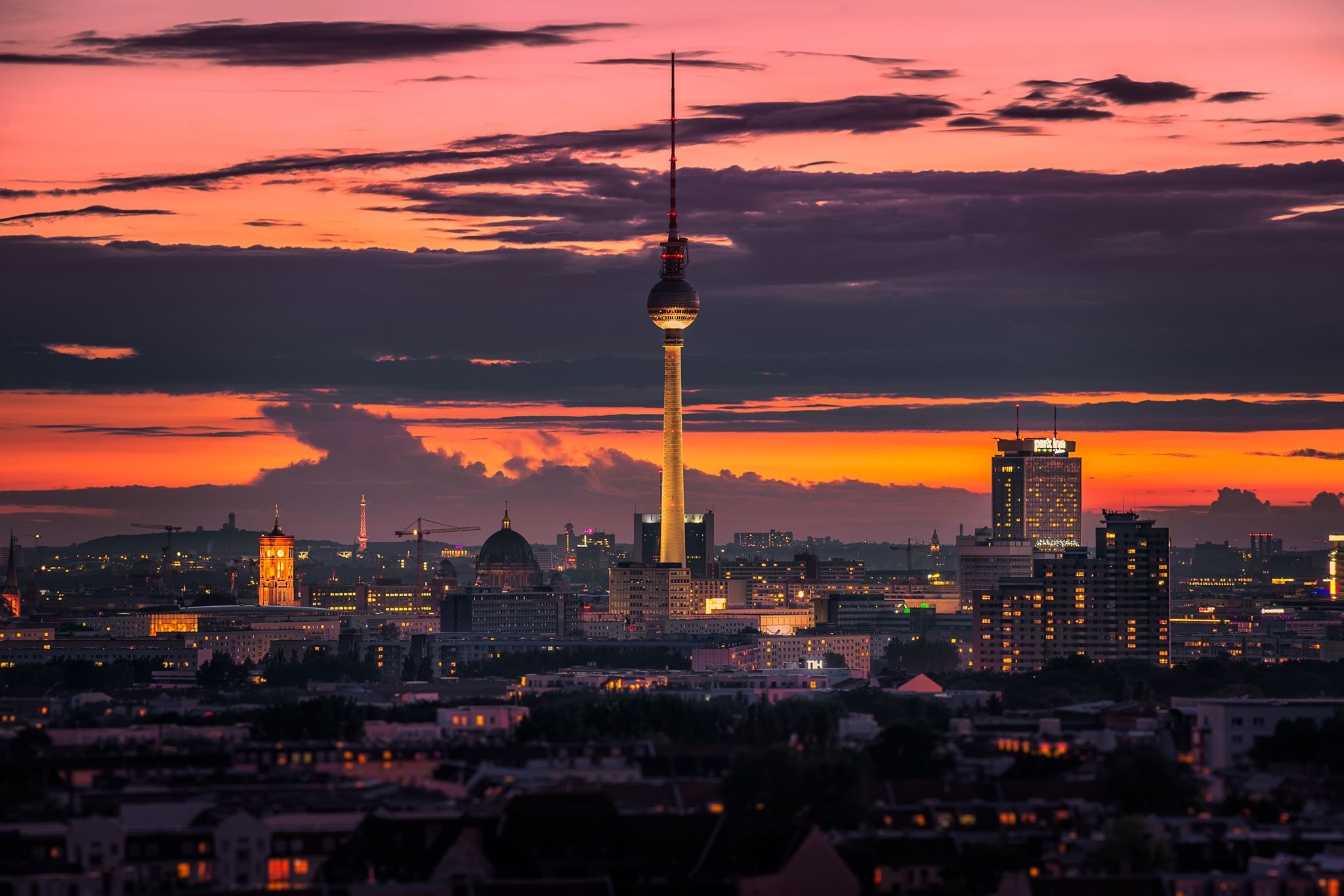 Berlin Skyline, Top-rated city, Urban landscapes, Cultural diversity, 2050x1370 HD Desktop