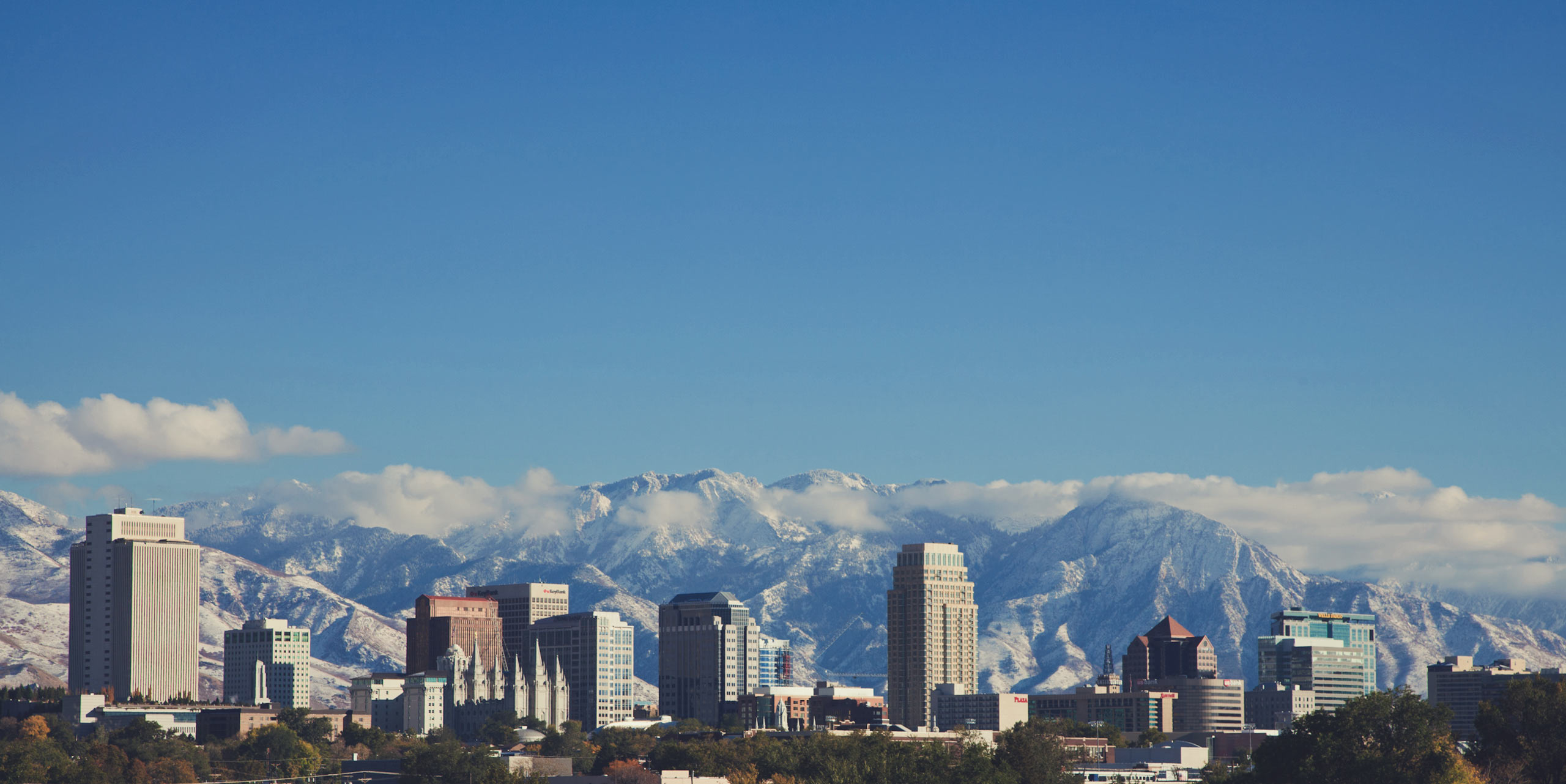 Salt Lake City Skyline, Travels, Towing PPI, Vehicle release, 2560x1290 HD Desktop