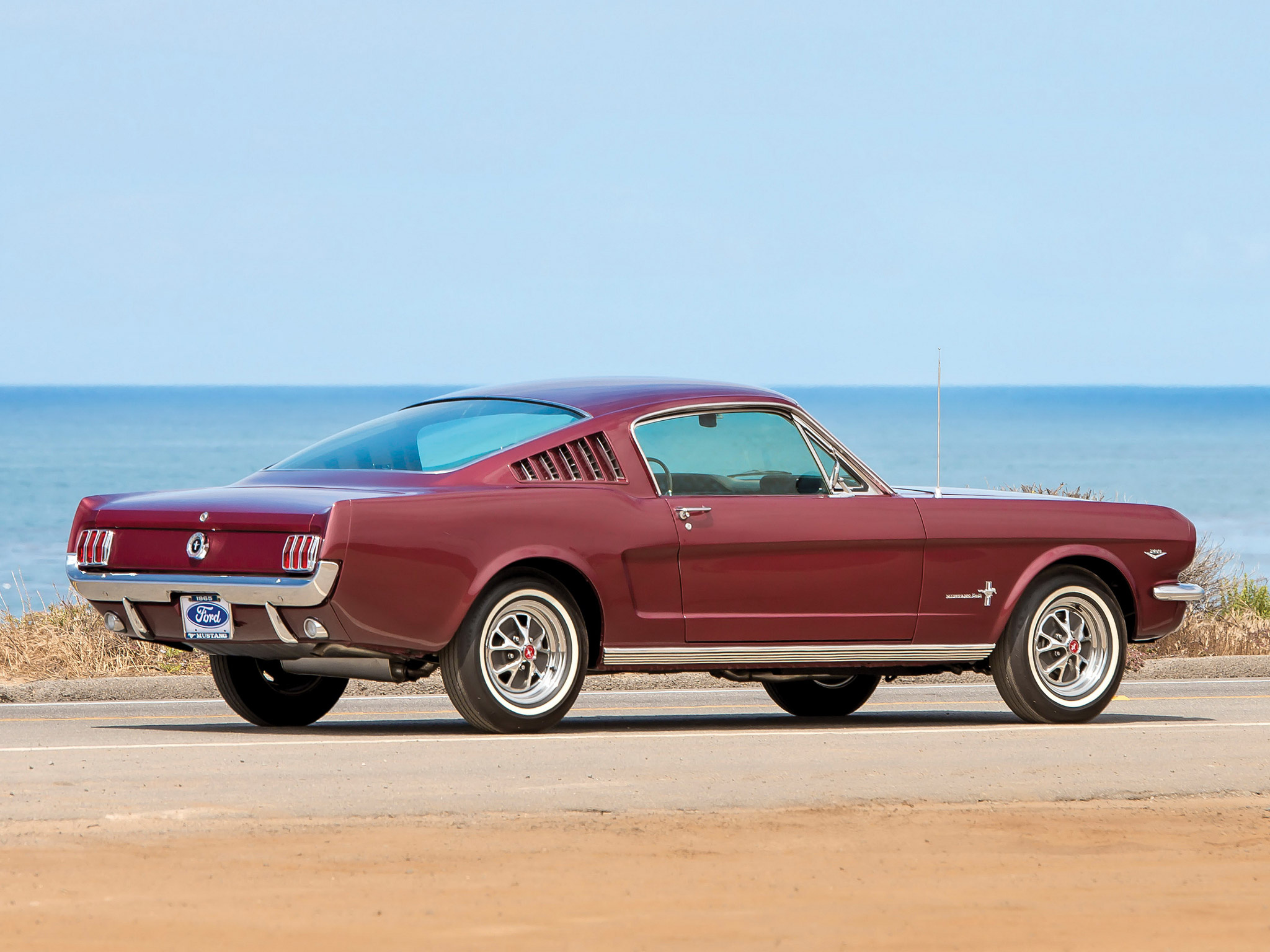 Ford Mustang: 1965 model, Fastback body version. 2050x1540 HD Wallpaper.