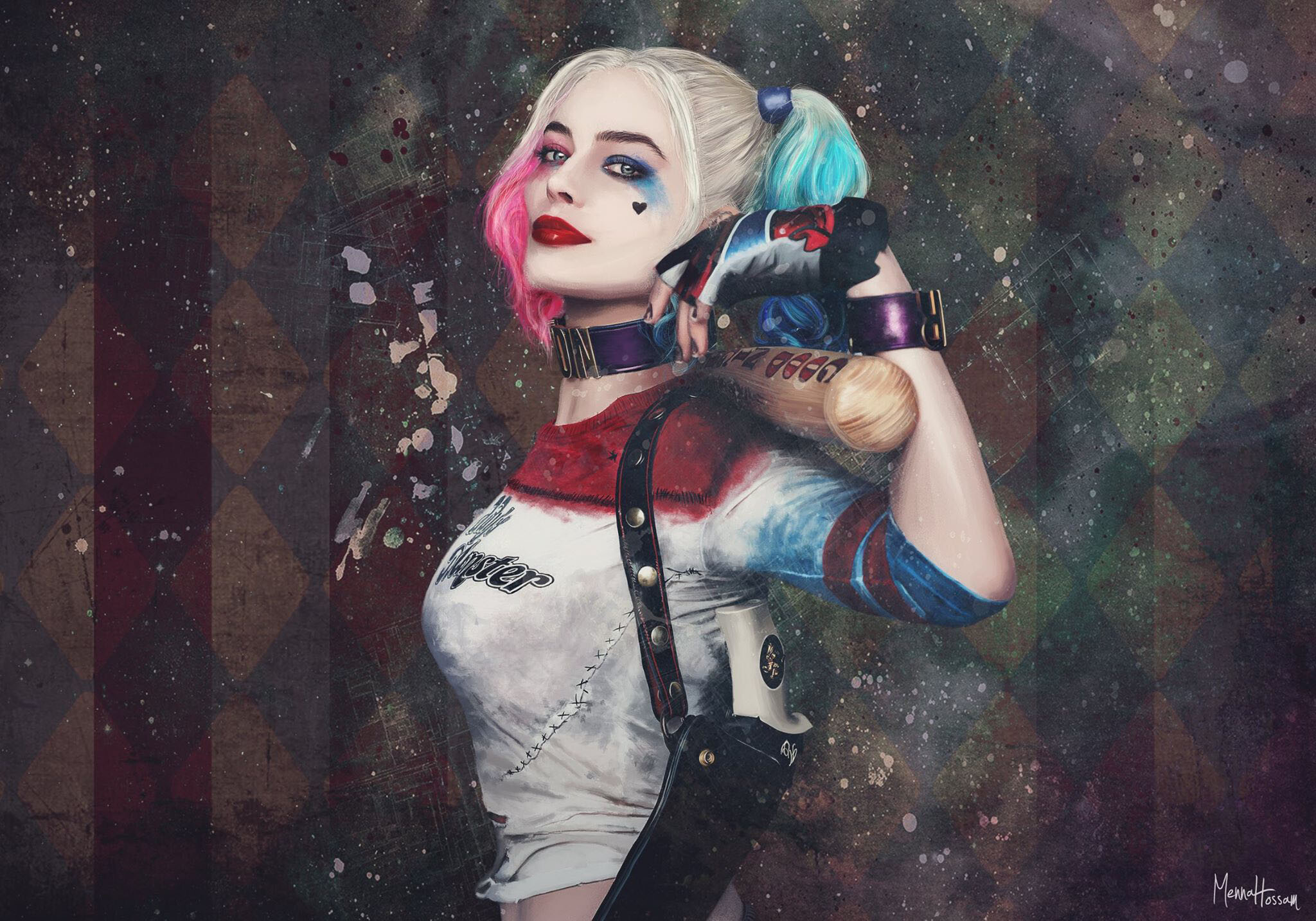Harley Quinn: Suicide Squad, The Joker's crazed partner-in-crime, Margot Robbie. 2050x1440 HD Wallpaper.