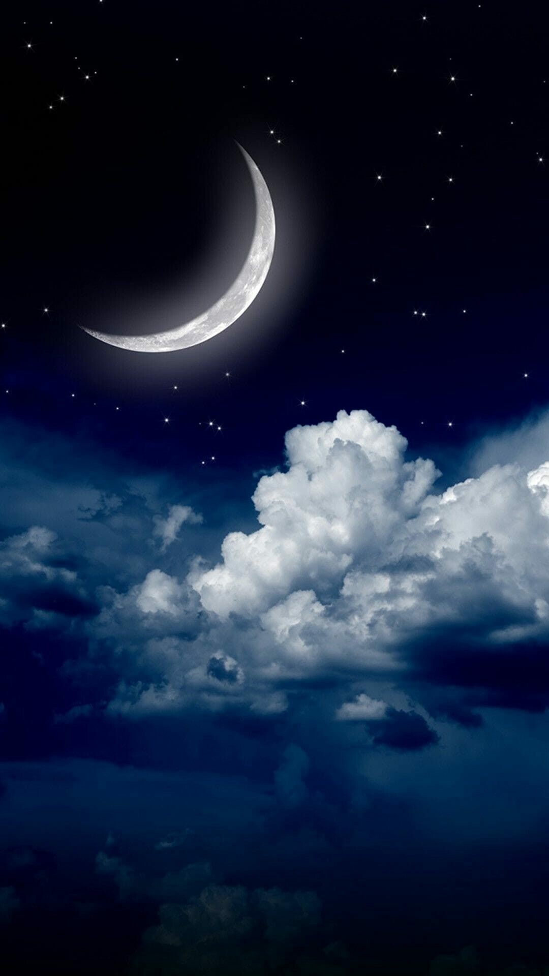 Moonlight: Waning crescent, Moon phase, The shape of the Moon's directly sunlit portion. 1080x1920 Full HD Wallpaper.