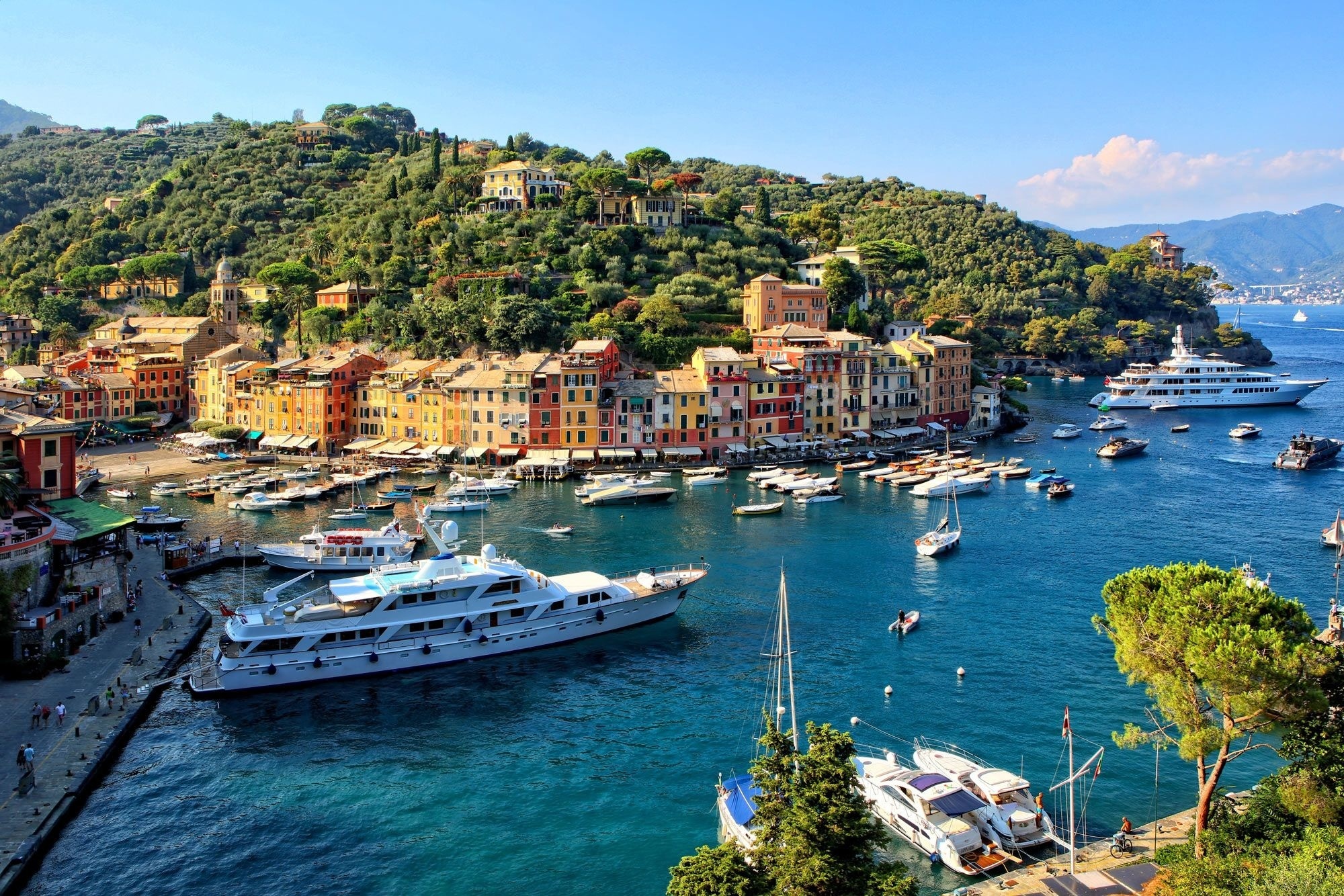Genoa, Fishing town of portofino, Province of, Italy, 2000x1340 HD Desktop