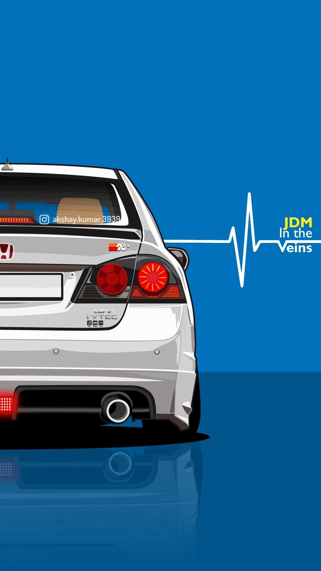Honda, Indian car wallpaper, JDM inspiration, Sleek Civic FD2, 1090x1920 HD Phone