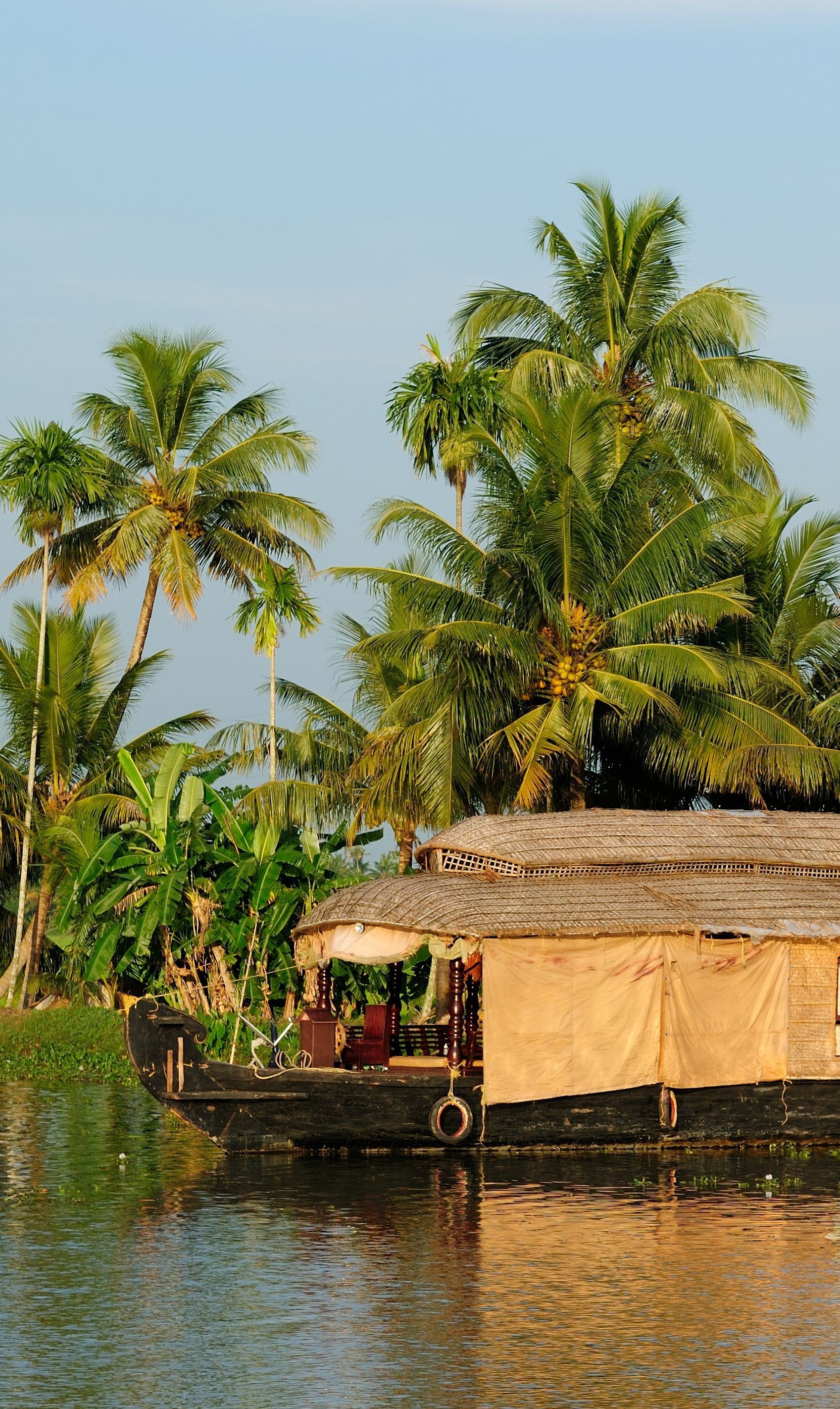 Kerala backwaters, Serene landscapes, Natural beauty, Tranquil destinations, 1700x2850 HD Handy