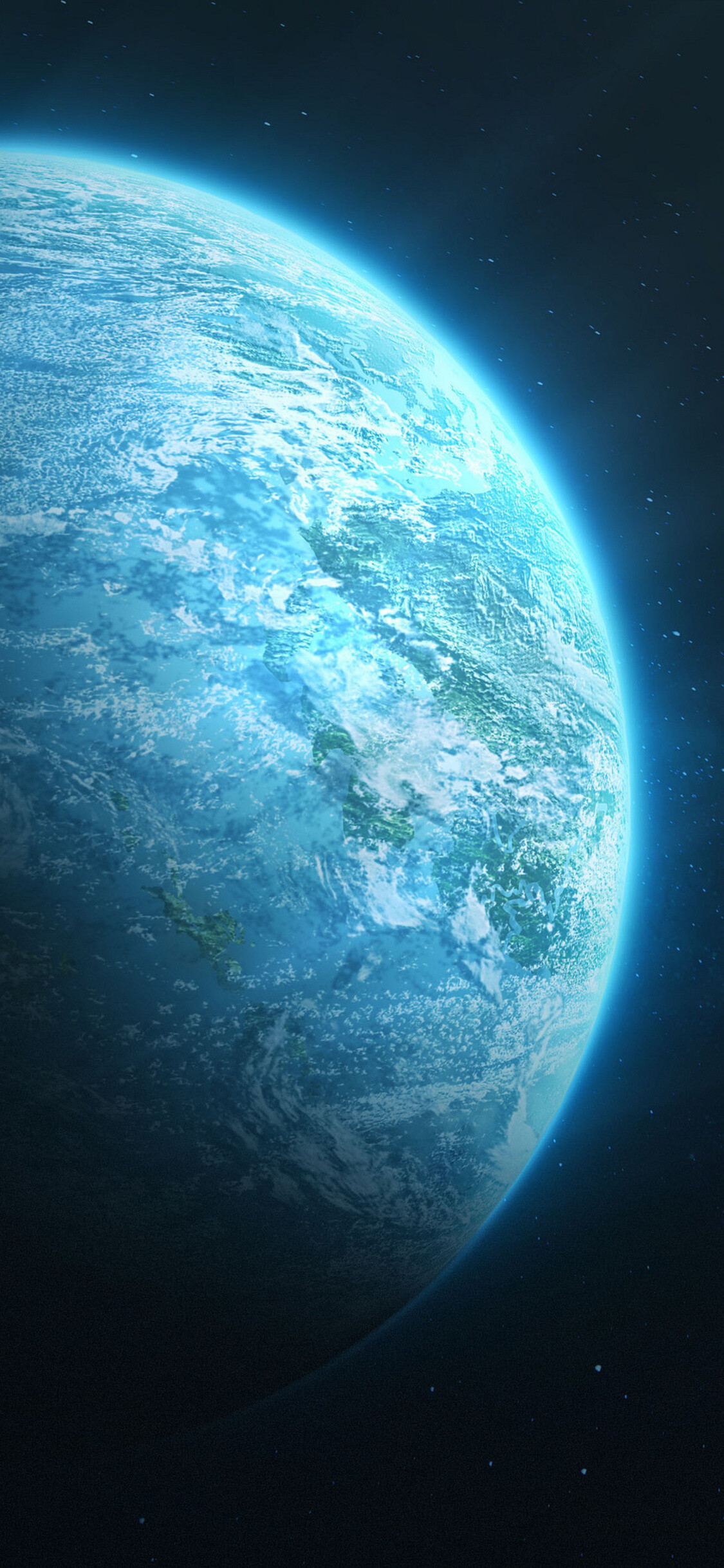 Planet: A large body that revolves around the sun in the solar system. 1130x2440 HD Wallpaper.