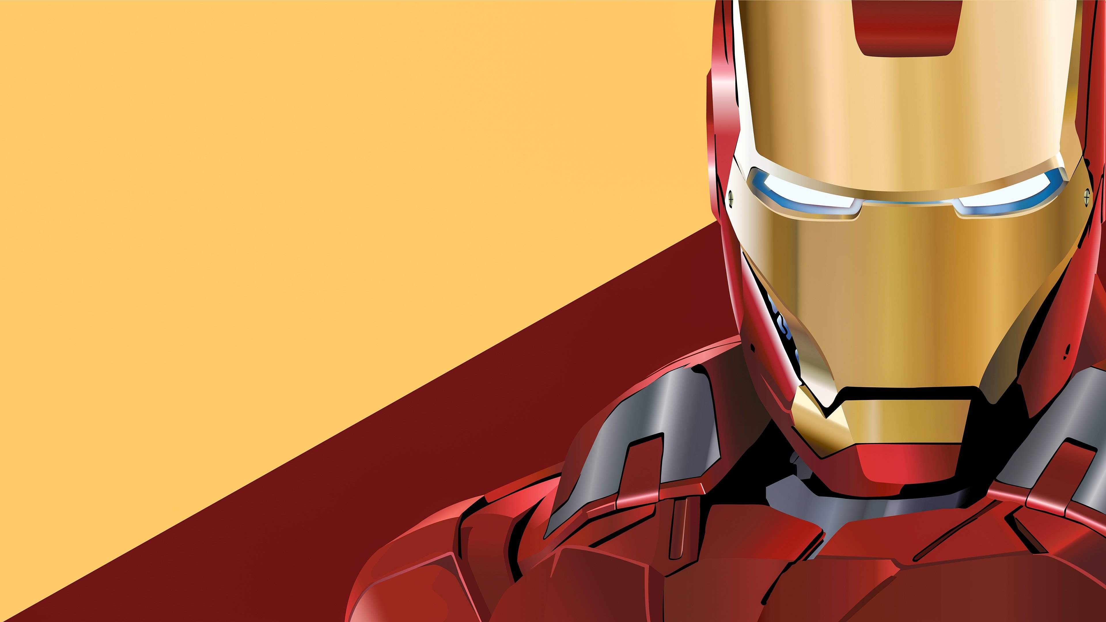 Iron Man: A superhero appearing in American comic books published by Marvel Comics. 3840x2160 4K Background.