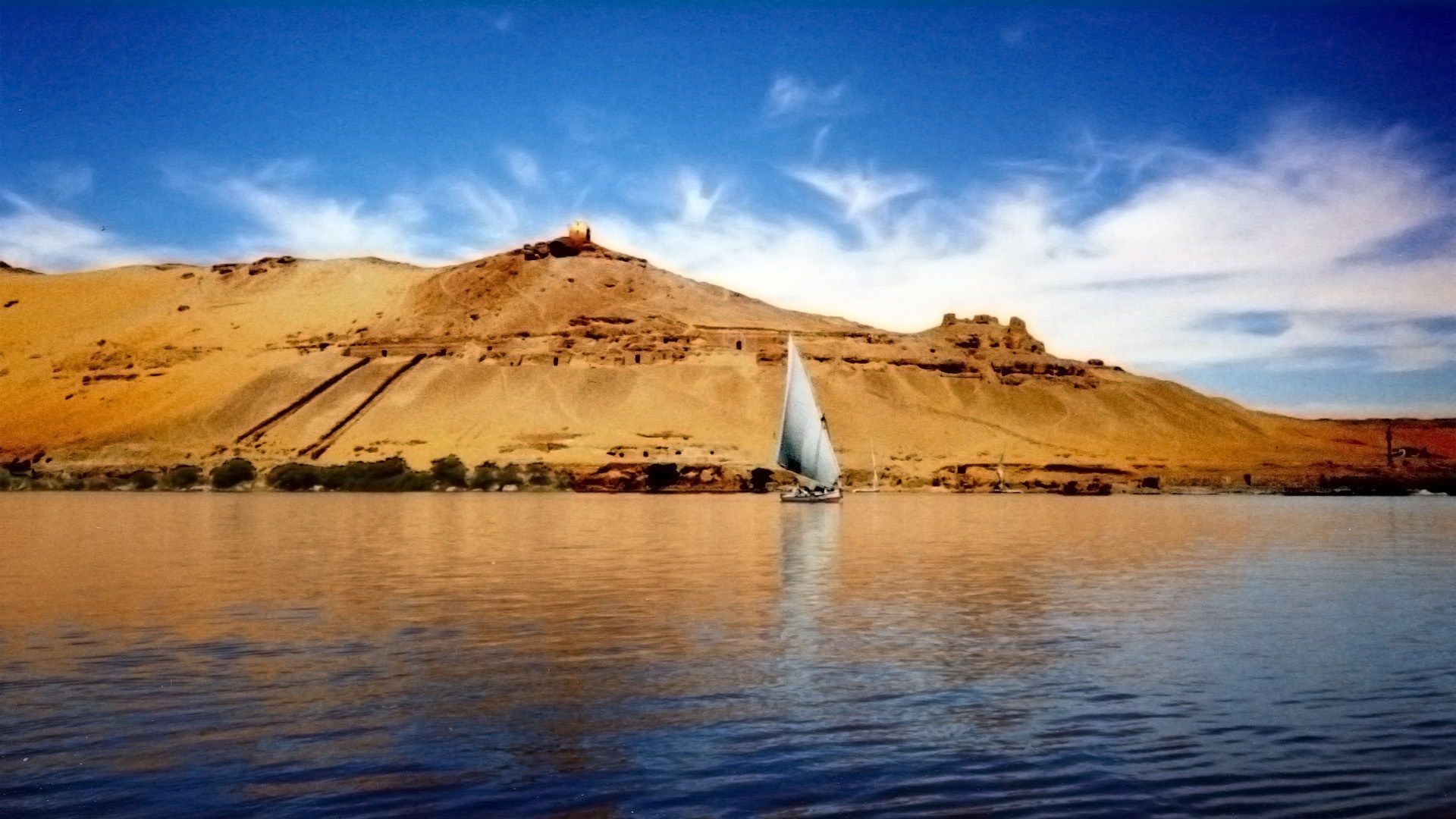 The Nile River, Iconic Egyptian landmark, Ancient history, Scenic views, 1920x1080 Full HD Desktop