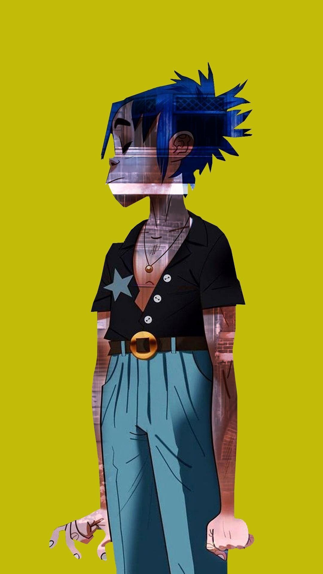 Gorillaz: Virtual band, Face reveal, Two decades of the animated electronic career. 1080x1920 Full HD Wallpaper.