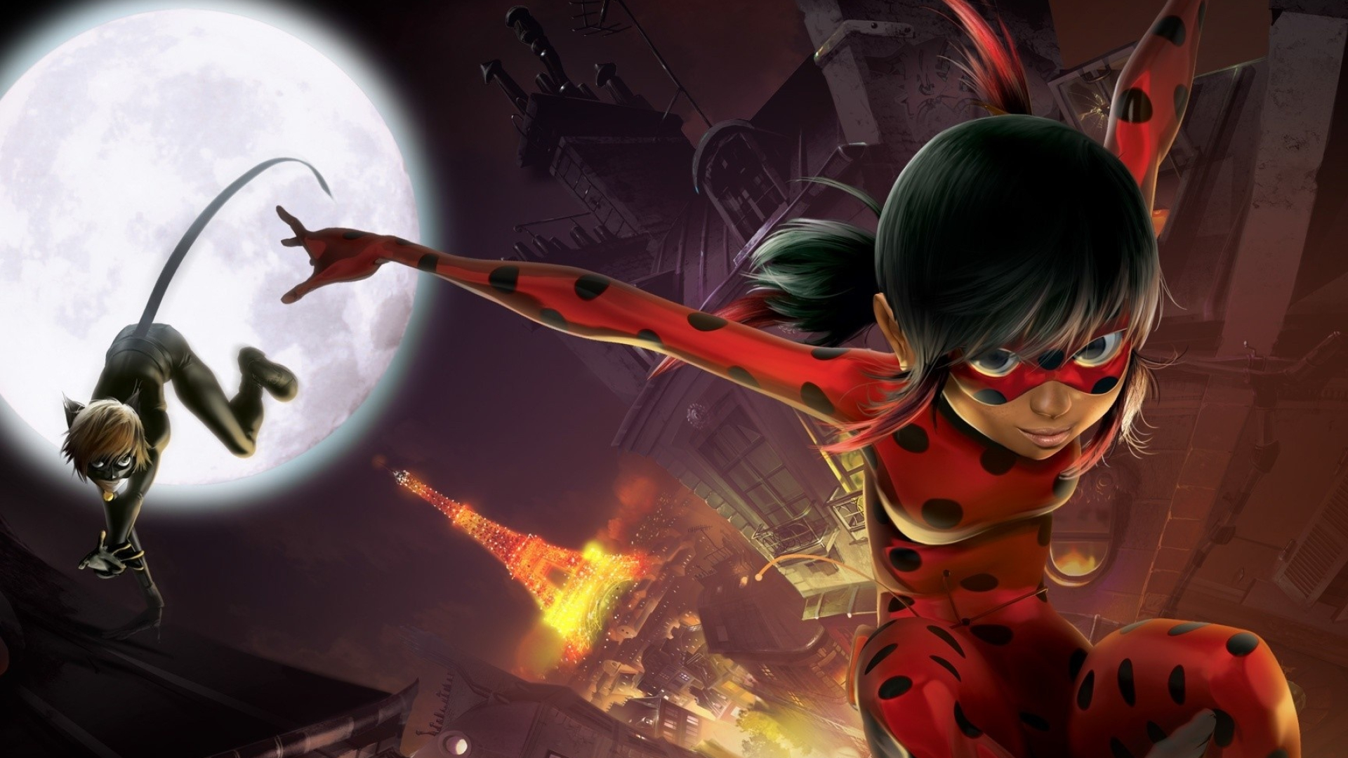 19 miraculous ladybug wallpapers, Vibrant and lively, Superhero team, Exciting adventures, 1920x1080 Full HD Desktop