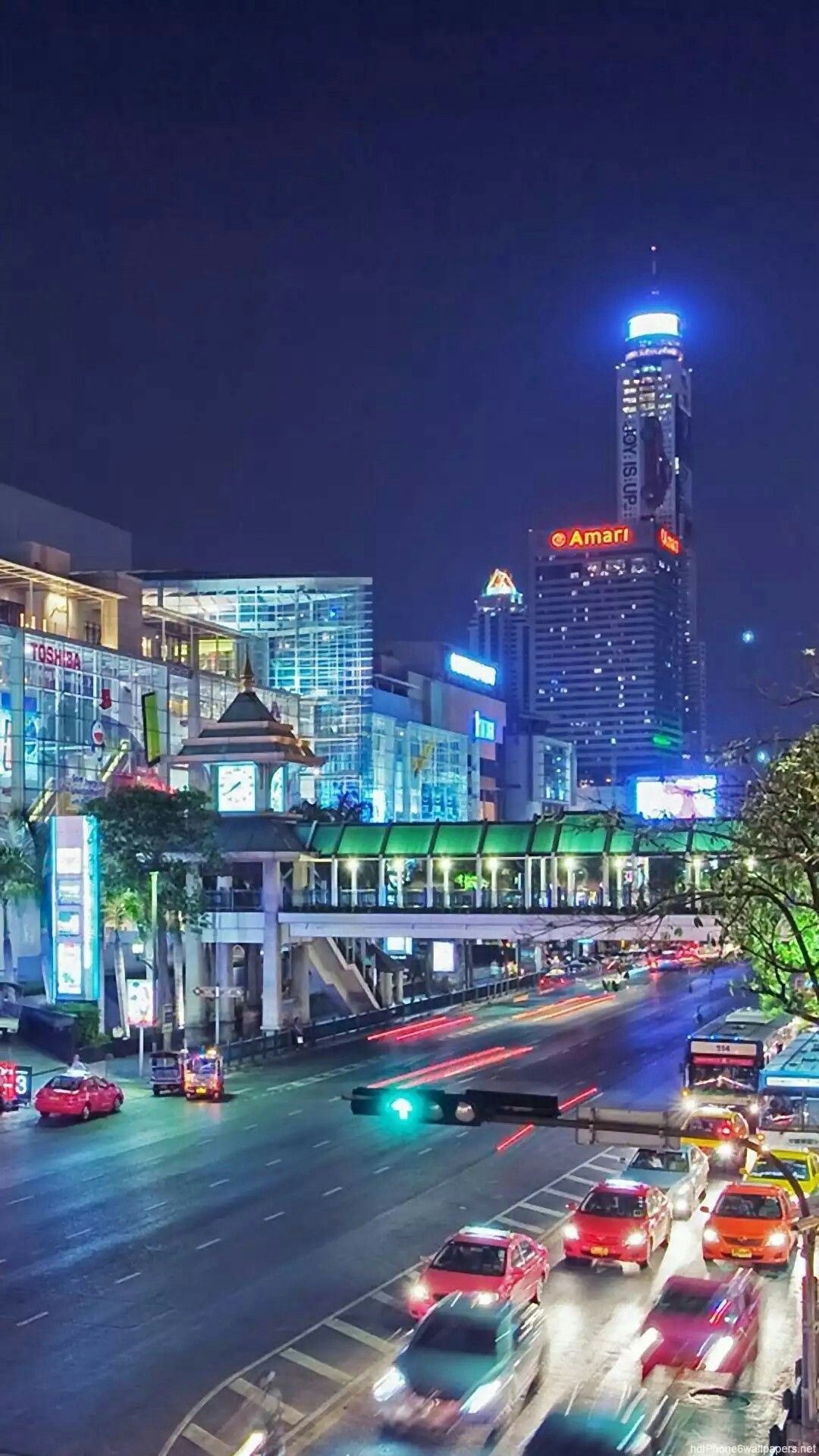 Bangkok: Downtown, Centara Grand, Urban, Thai. 1080x1920 Full HD Wallpaper.