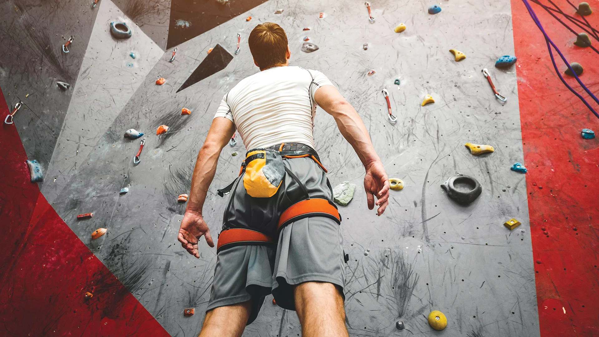 Rock Climbing: Sport Climbing In The Gym In Madrid, Spain Climbing Walls In 2022. 1920x1080 Full HD Wallpaper.