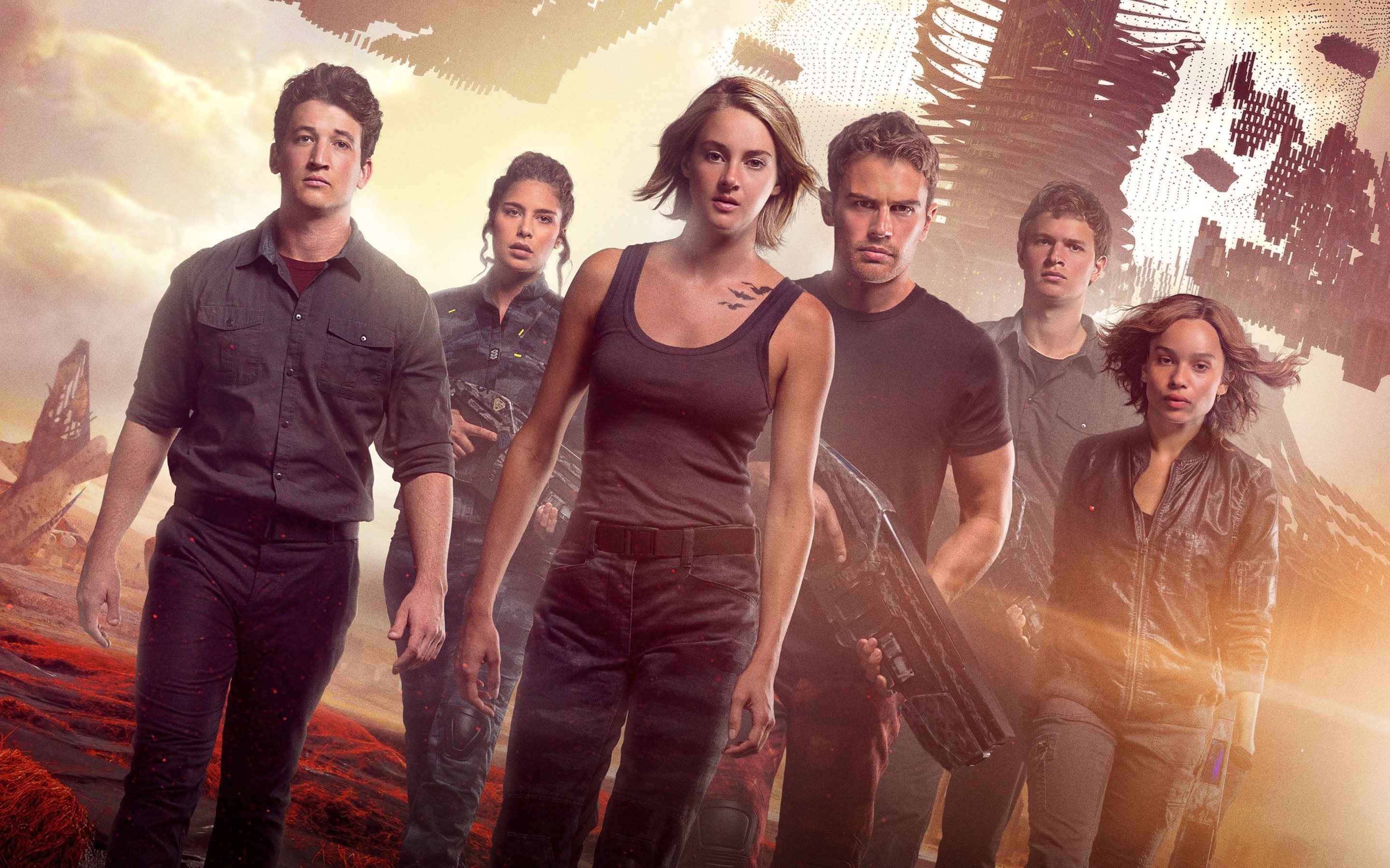 Chapter 3 Divergent, Behind wall, Shailene Woodley, Allegiant, 2880x1800 HD Desktop
