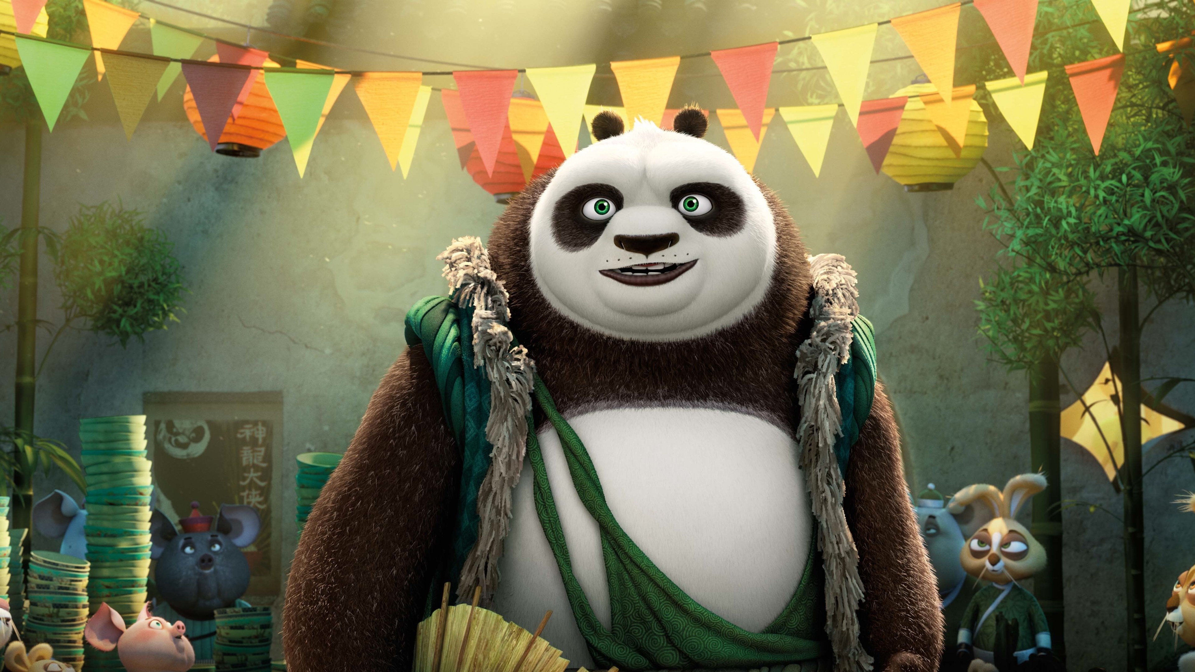 Kung Fu Panda, Best animated movies, Cartoon favorites, Vibrant wallpaper, 3840x2160 4K Desktop