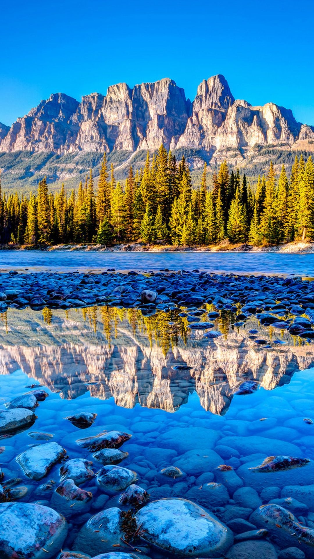 Attraktive Wallpaper des Banff National Park, 1080x1920 Full HD Handy