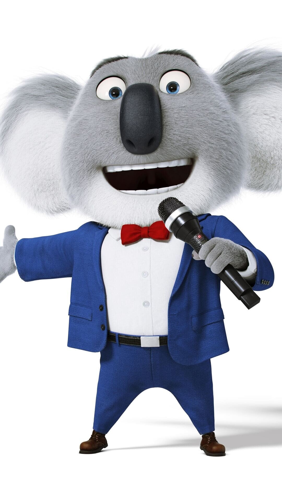 Sing 2: Buster Moon, a koala who owns the New Moon Theater, Matthew McConaughey. 1080x1920 Full HD Wallpaper.