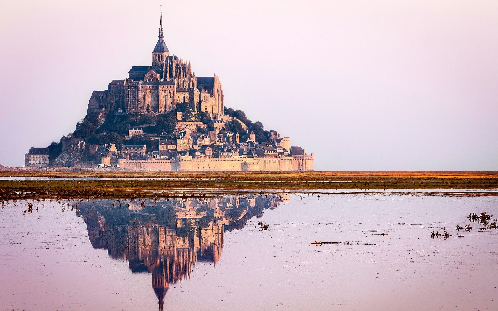 Mont-Saint-Michel im Hintergrund, 1920x1200 HD Desktop