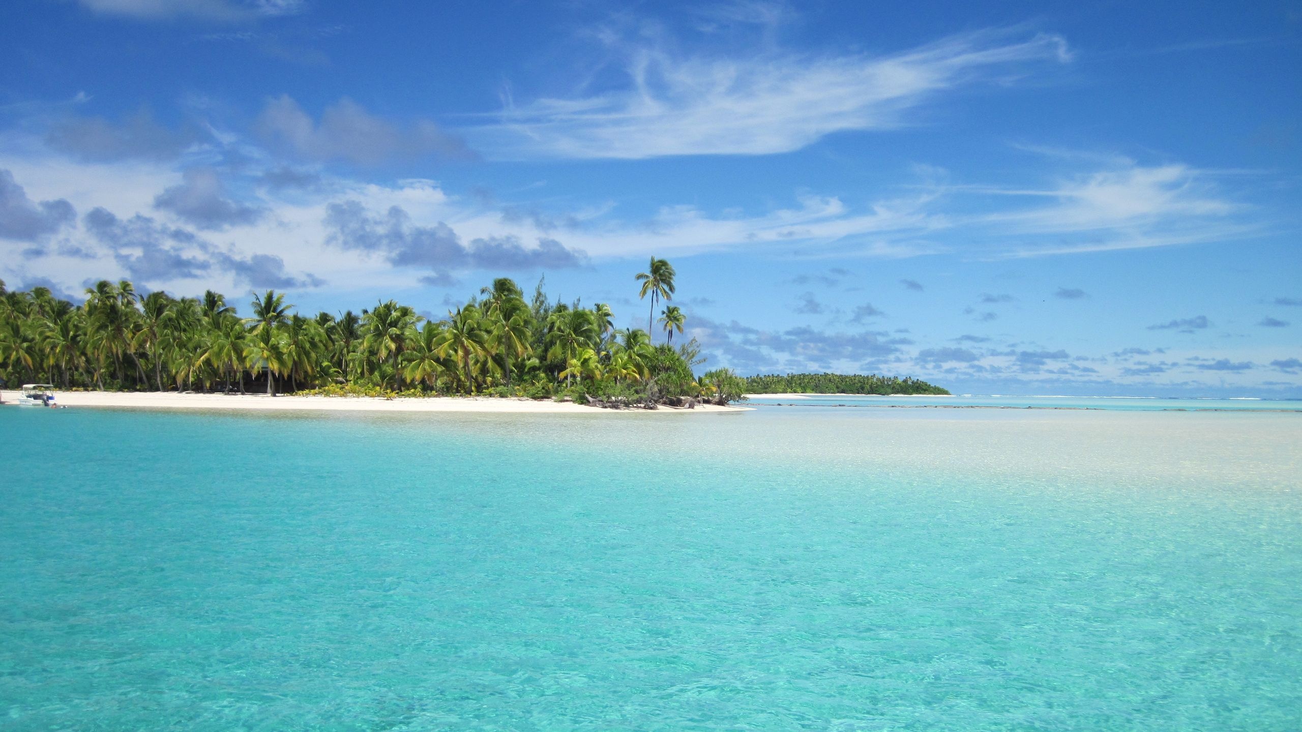 Cook Islands, Stunning landscapes, Crystal clear waters, Tropical beauty, 2560x1440 HD Desktop