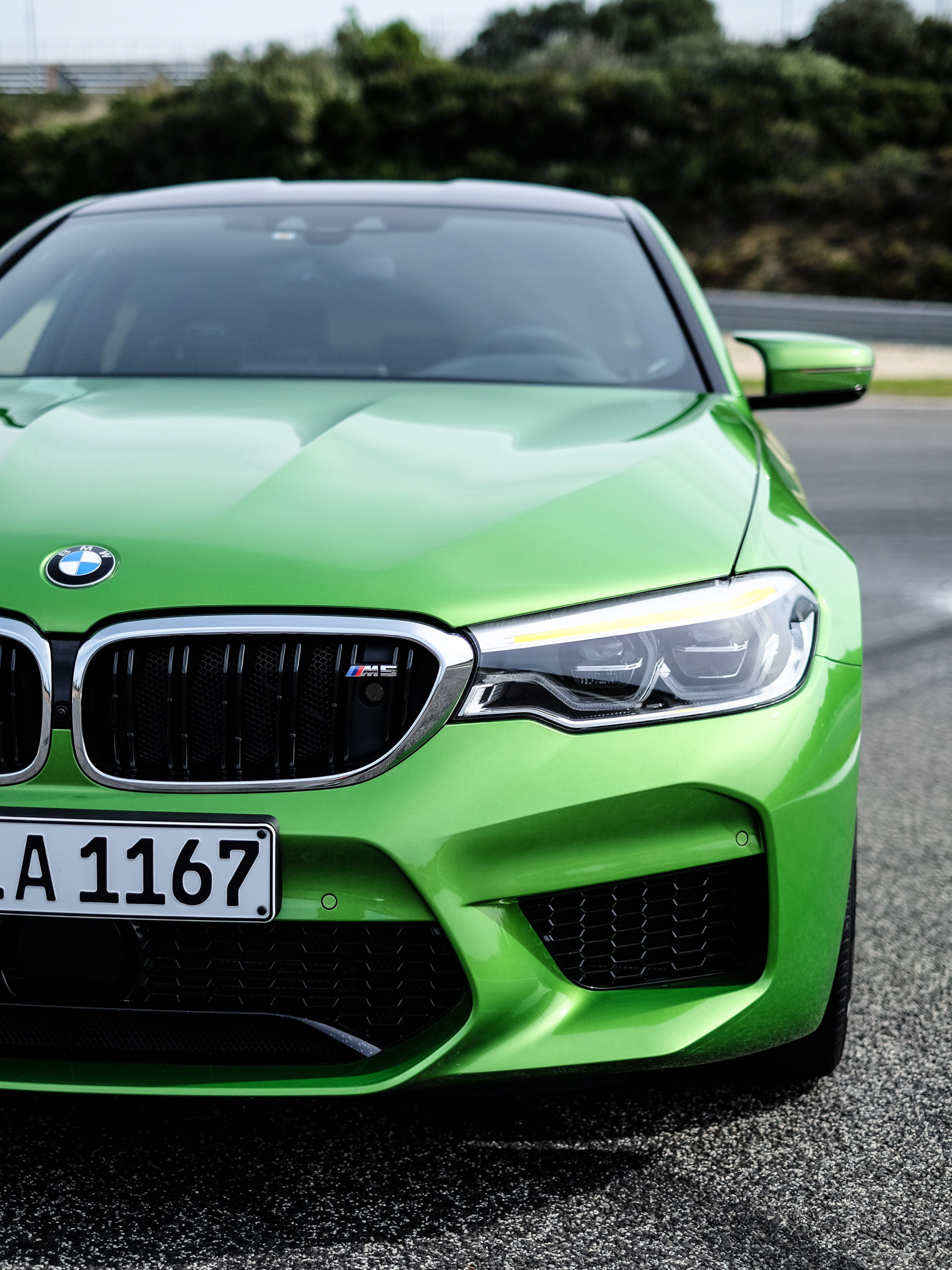 The All-New BMW M5 in Java Green, Unleashed power, Exhilarating performance, Unforgettable style, 2050x2740 HD Phone