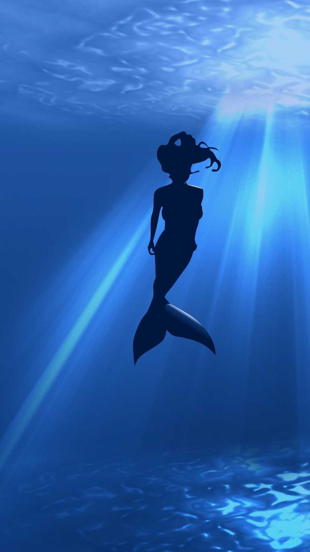 4K mermaid, Exquisite underwater creature, 1080x1920 Full HD Handy