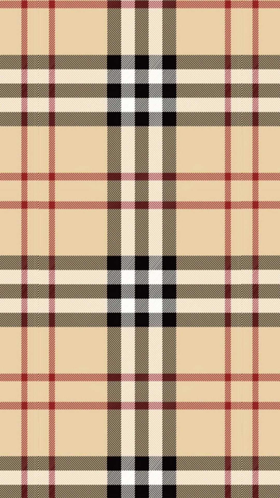 Burberry: One of the most iconic brands of all time, Trademark check pattern. 1080x1920 Full HD Background.