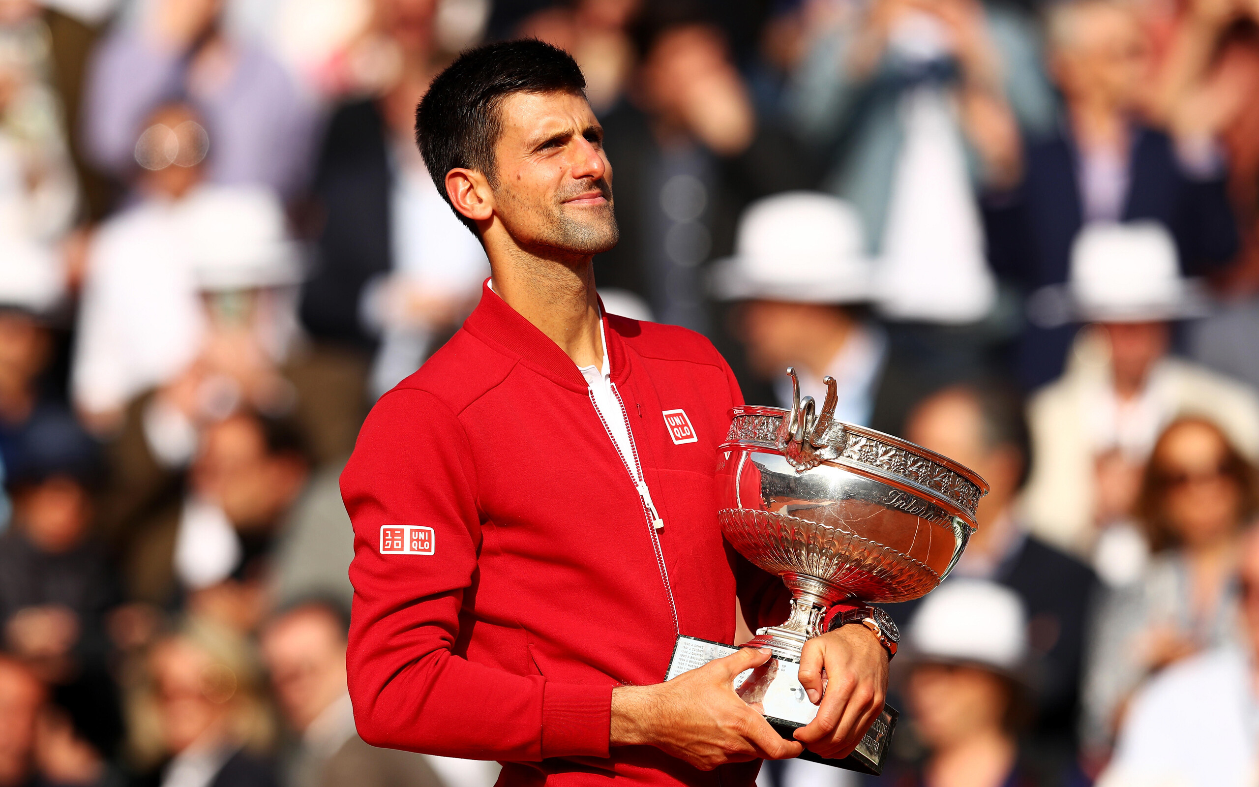Novak Djokovic: Serbian tennis player, Winning the singles title. 2560x1600 HD Background.