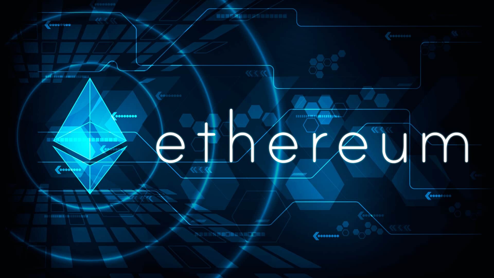 Cryptocurrency: Ether, The native currency of the platform, Ethereum. 1920x1080 Full HD Wallpaper.