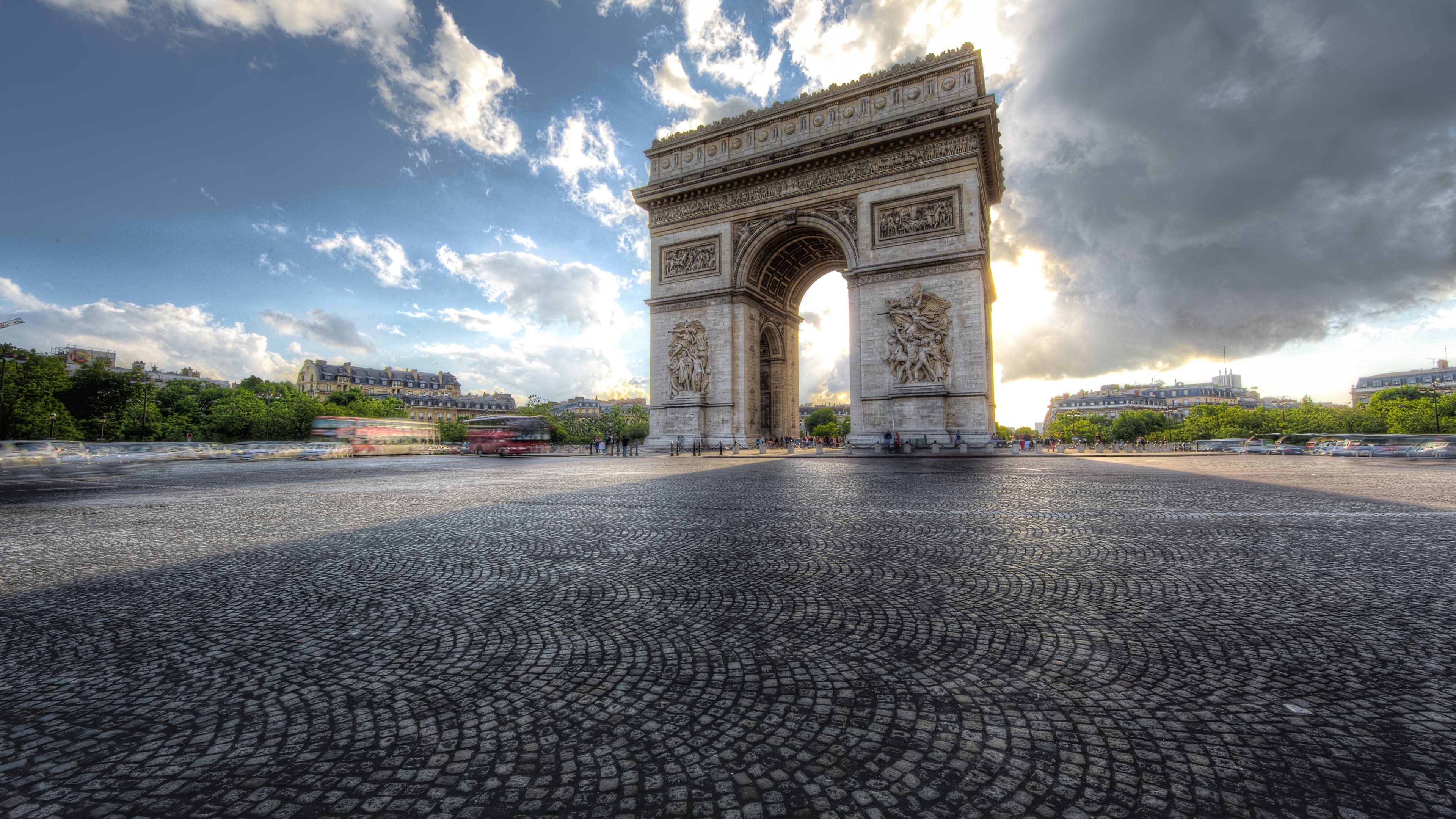 Arc de Triomphe, 4K wallpaper, Ultra HD image, Stunning background, 3840x2160 4K Desktop