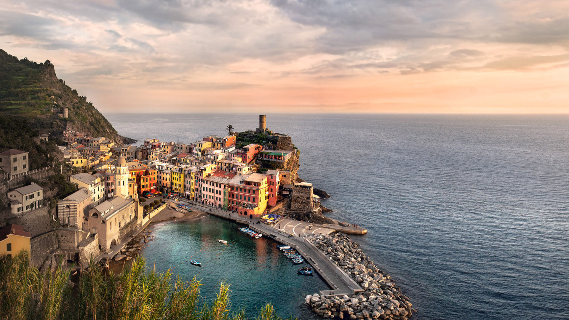 Cinque Terre, Travels, Vernazza, Centuries, 1920x1080 Full HD Desktop