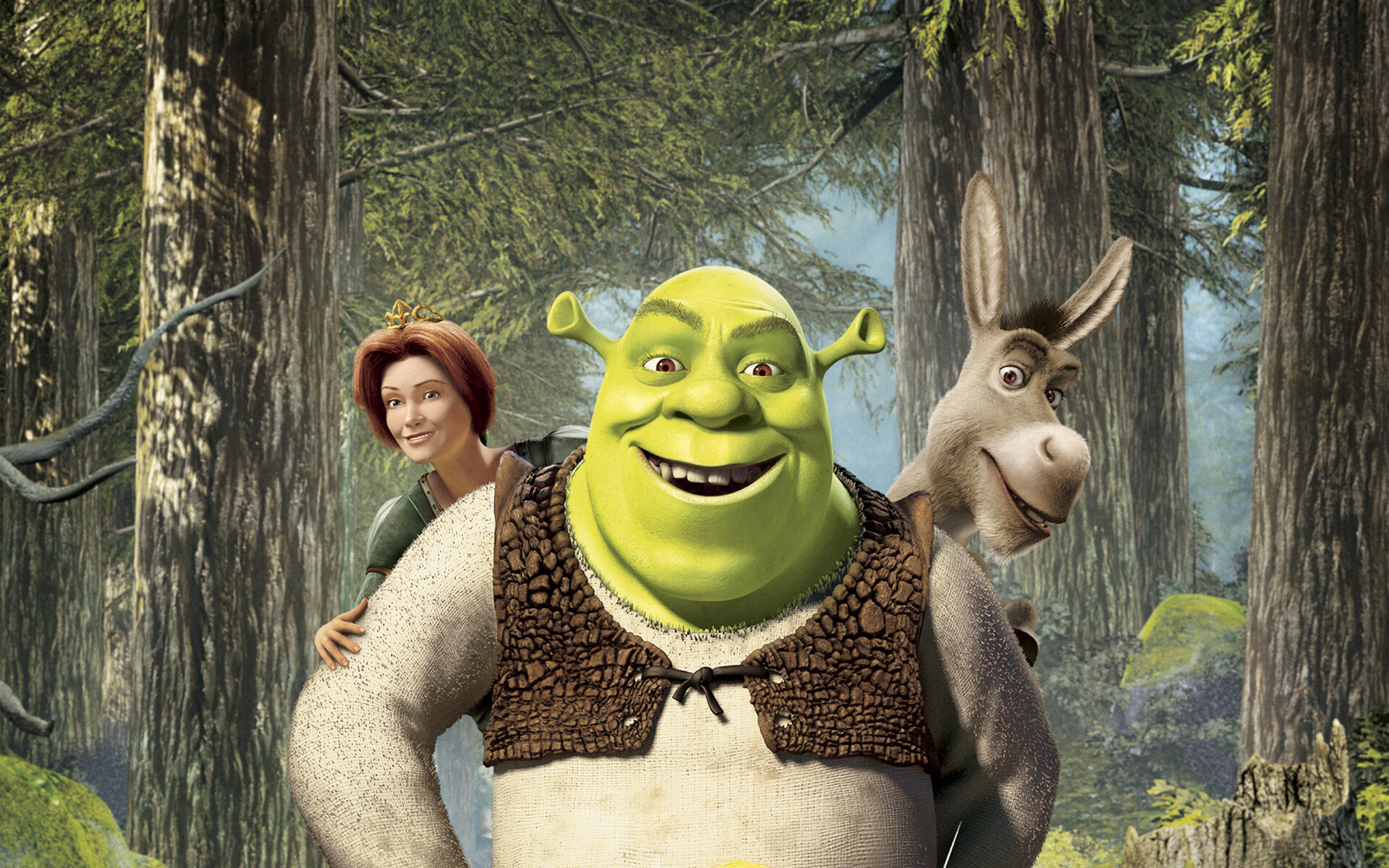 Shrek: The story of an anti-social and highly-territorial ogre who loves the solitude of his swamp. 1920x1200 HD Wallpaper.