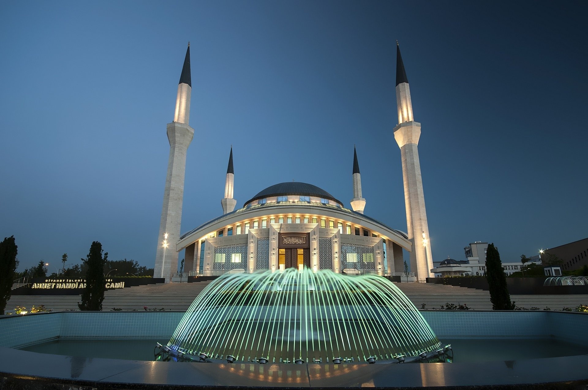 Ahmet Hamdi Akseki, Modern mosque, Ankara, Turkey, 1920x1280 HD Desktop