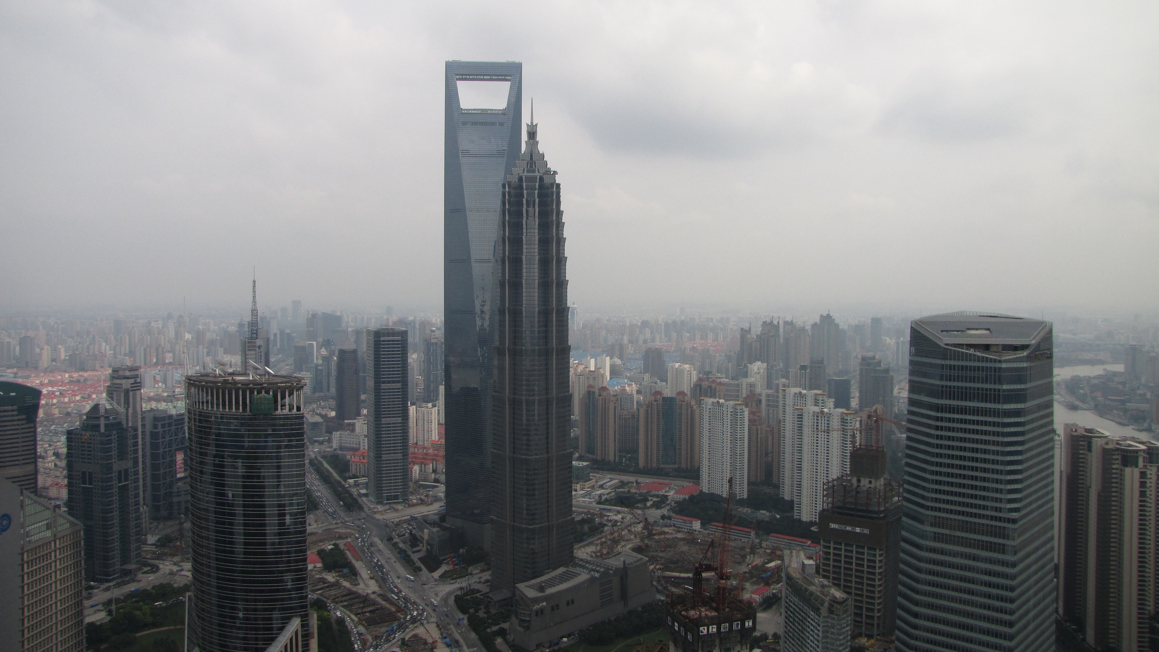 Shanghai World Financial Center, Iconic skyscraper, Shanghai's wonder, Architectural marvel, 3840x2160 4K Desktop