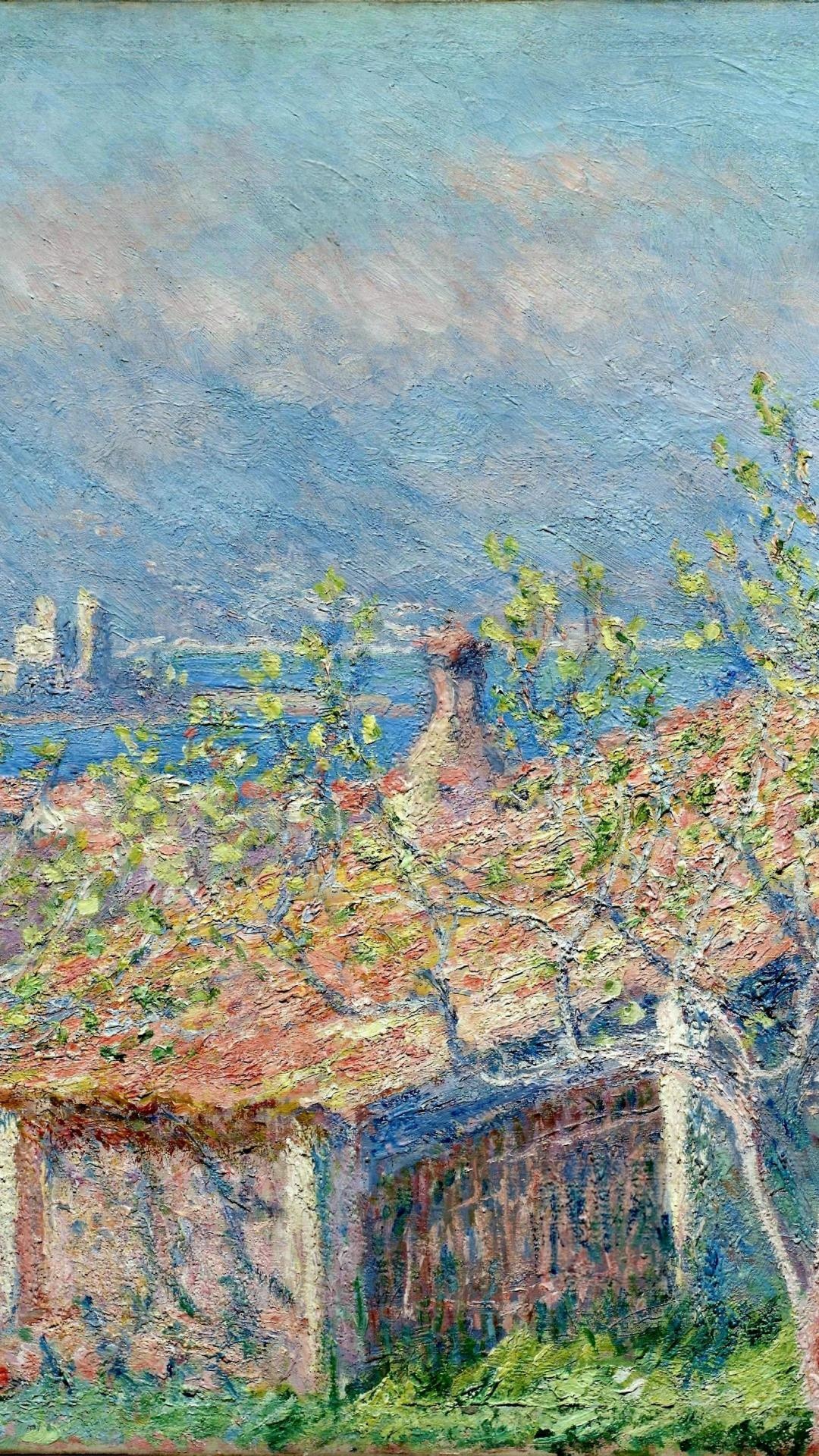 Gardeners House at Antibes, Impressionist Wallpaper, 1080x1920 Full HD Handy