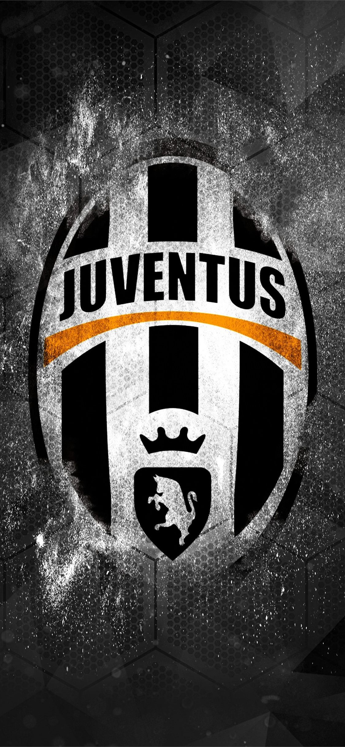 Juventus: Team's emblem, Used in 2004 – 2017. 1130x2440 HD Background.