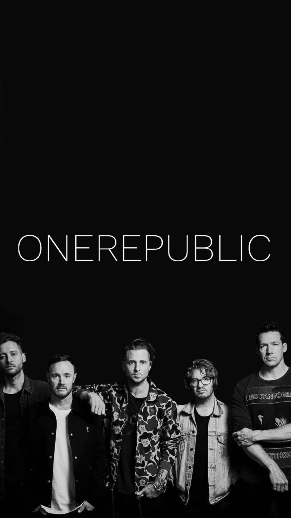 OneRepublic: An American, self-proclaimed "genreless", band, Black and white. 1160x2050 HD Wallpaper.