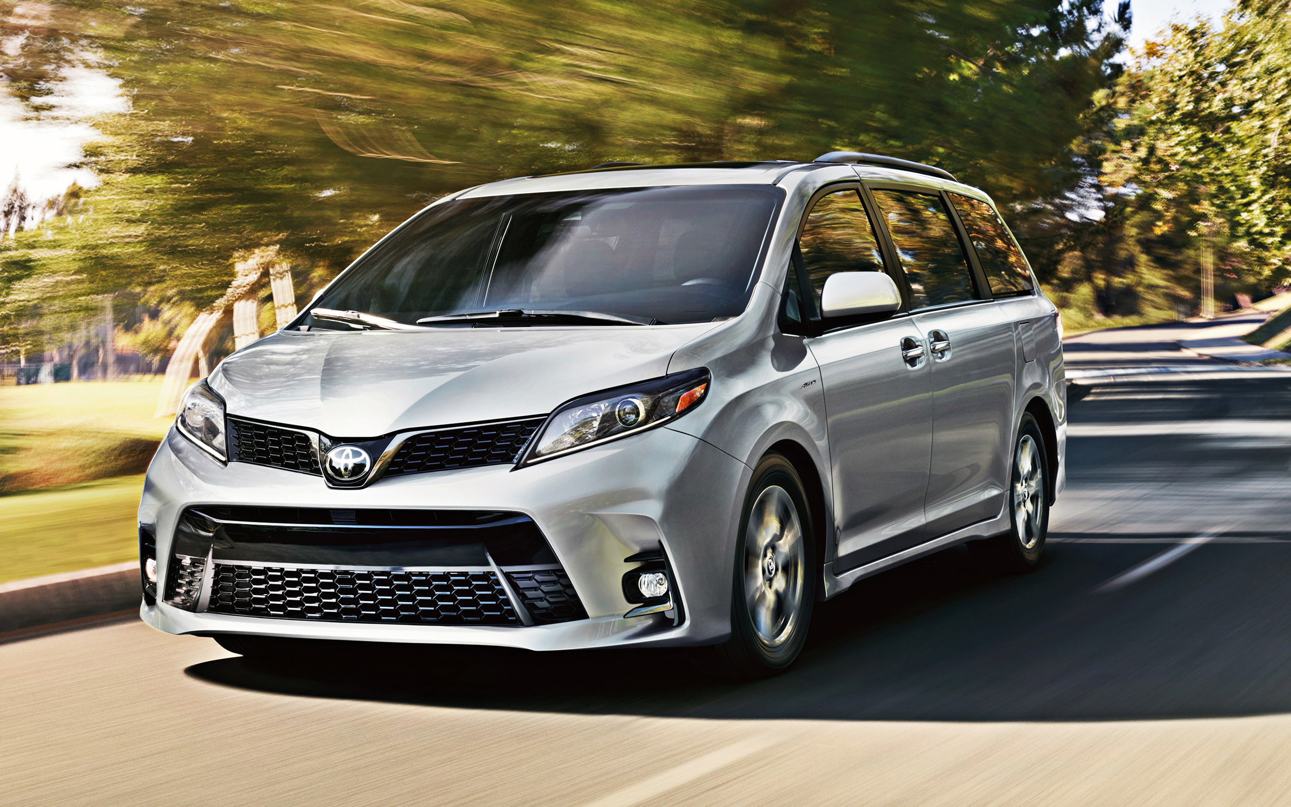 Toyota Sienna 2020, Gray exterior, Japanese cars, High-quality pictures, 2560x1600 HD Desktop