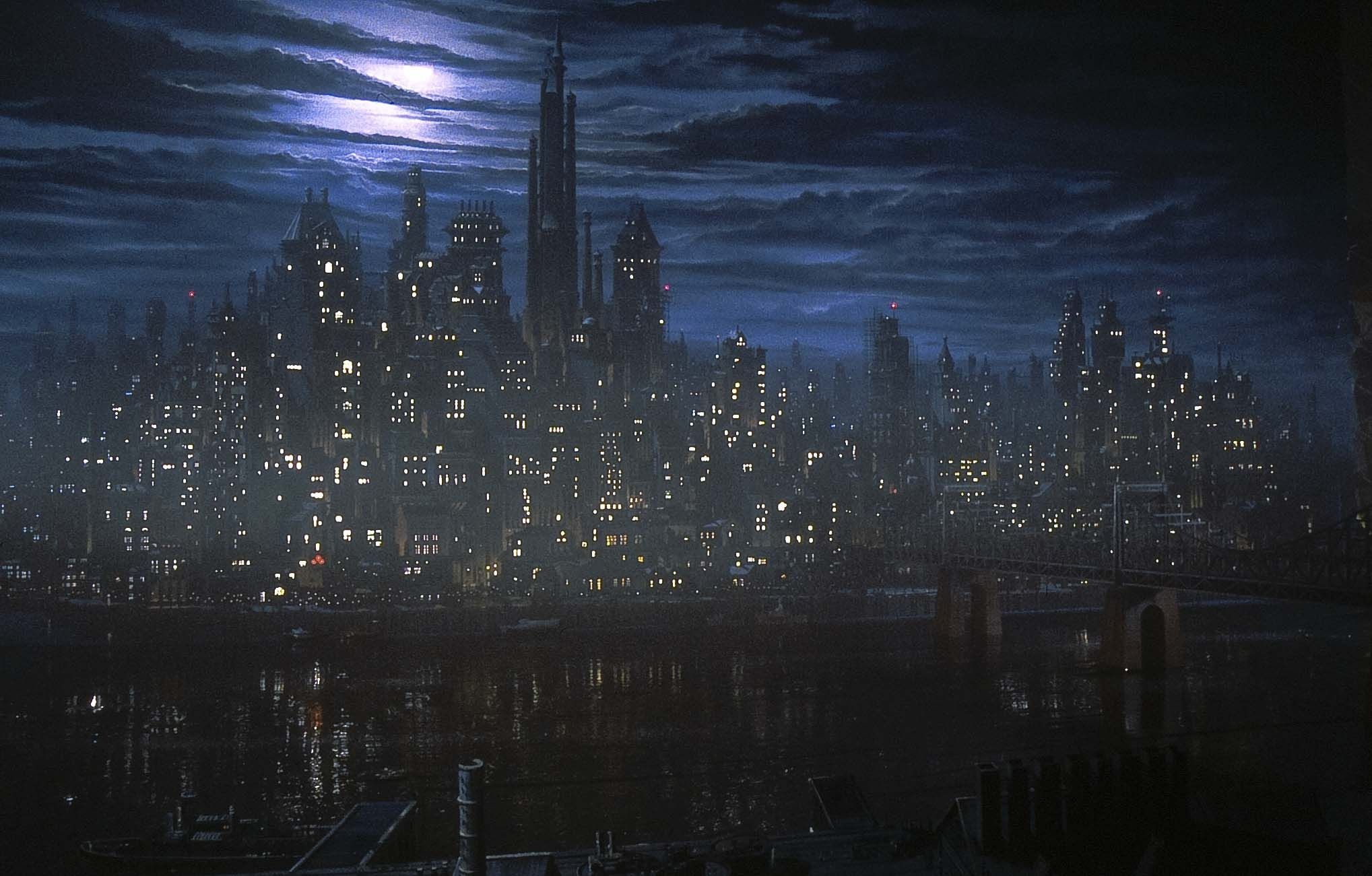 Gotham skyline, Futuristic city, Batman poster, 2040x1310 HD Desktop