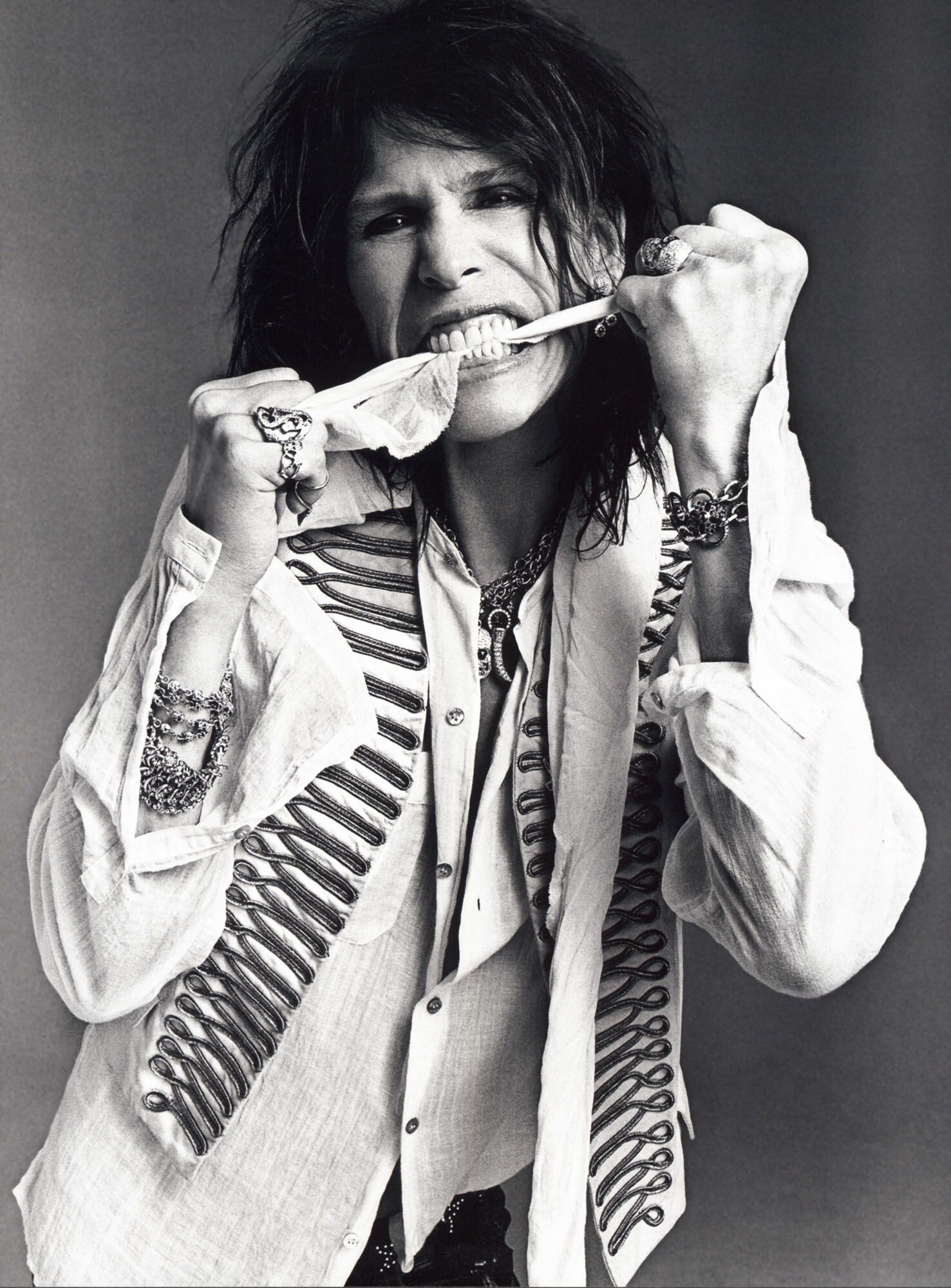 Aerosmith: Steven Tyler, The second studio album, Get Your Wings, was released on March 1, 1974. 1480x2000 HD Wallpaper.