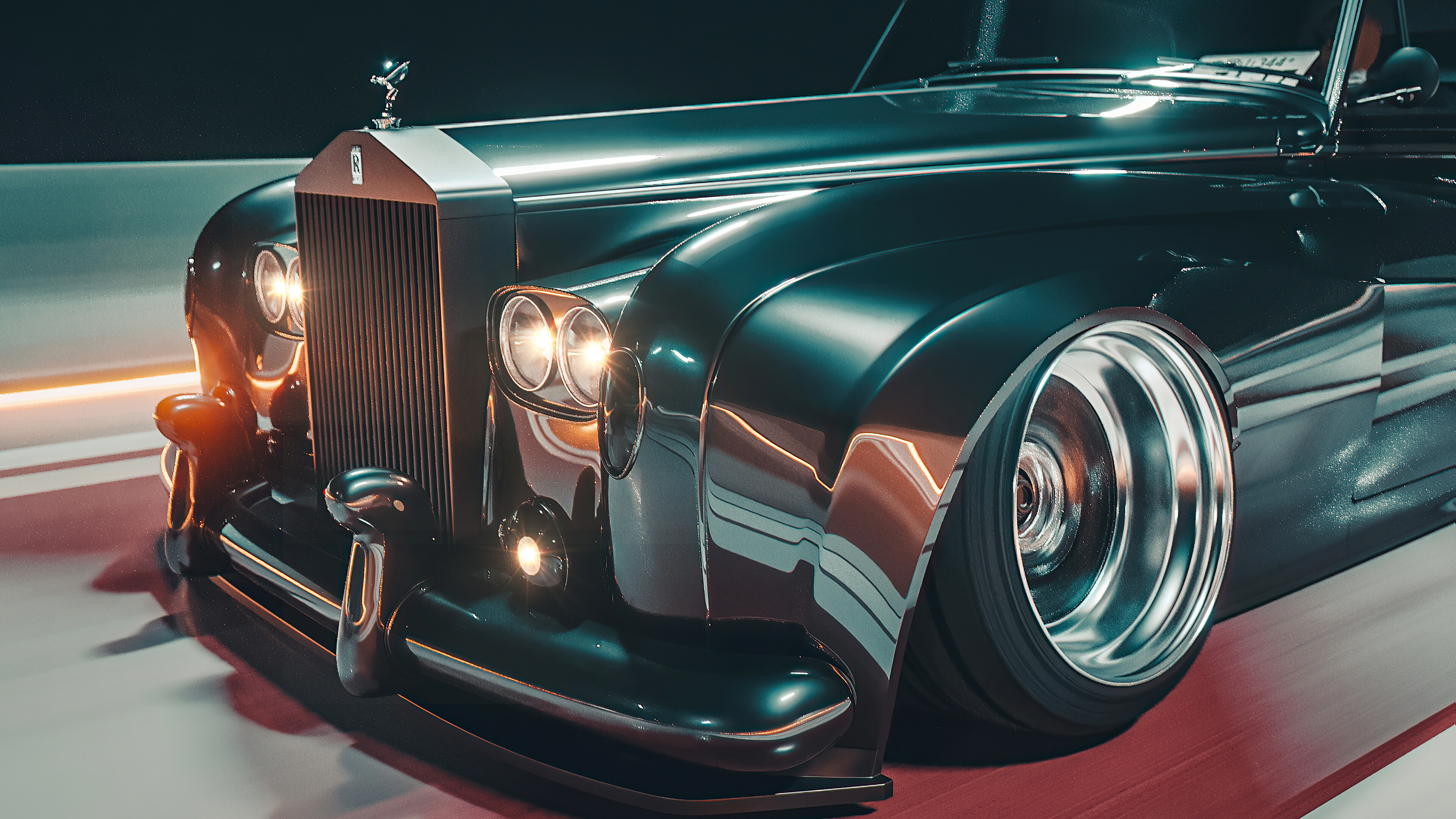 Rolls-Royce: Vintage cars, The 40/50 Phantom was introduced in 1925. 3840x2160 4K Wallpaper.