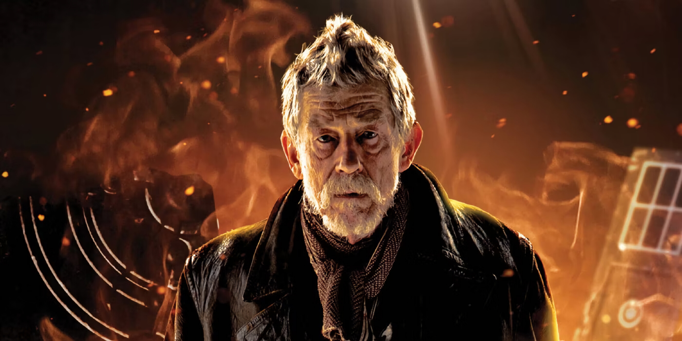 Doctor Who, John Hurt portrayal, Time travel adventures, Aliens and monsters, 2800x1400 Dual Screen Desktop