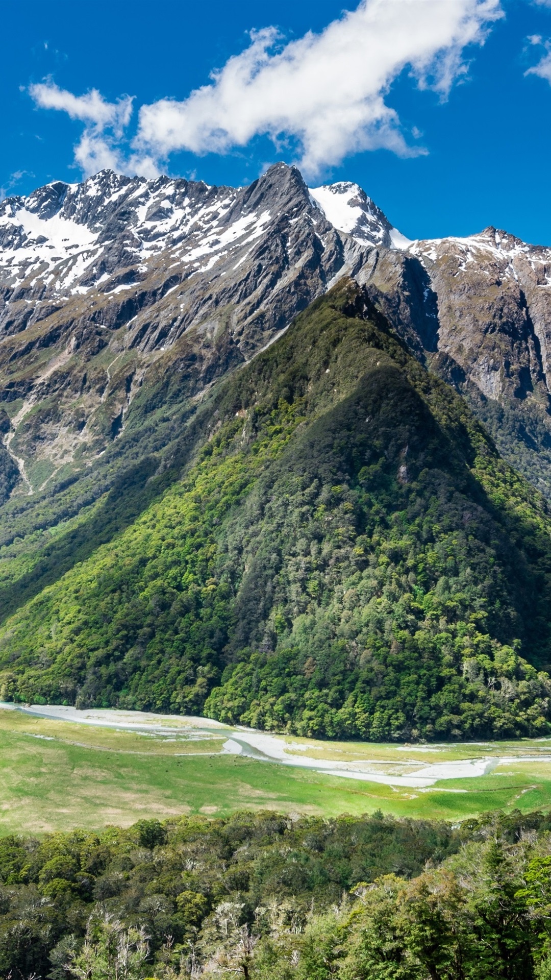 New Zealand mountains, Cool wallpapers, Scenic beauty, 2022 collection, 1080x1920 Full HD Handy