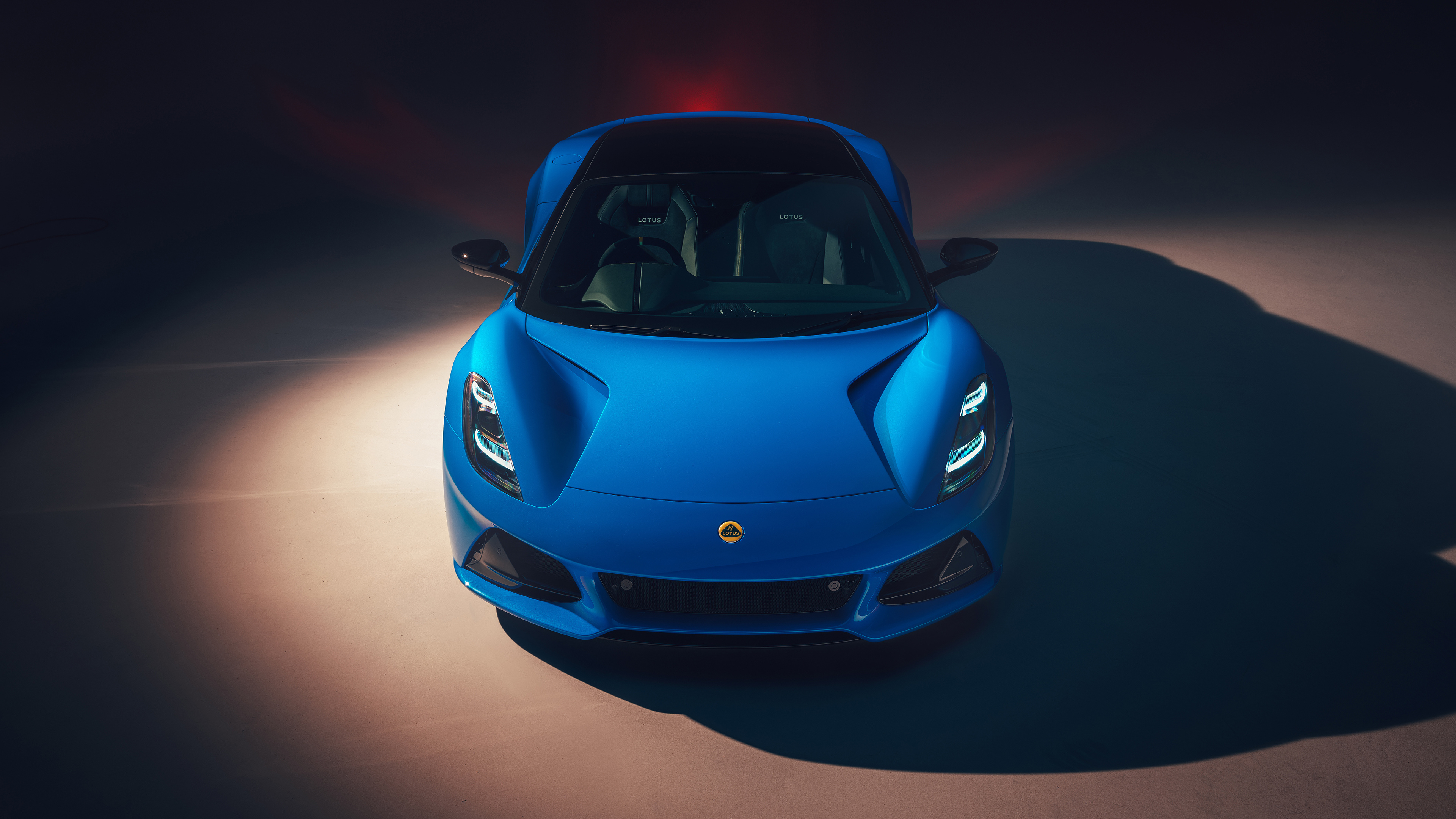 Lotus Emira, Blue sports car, Captivating headlights, Striking presence, 3840x2160 4K Desktop