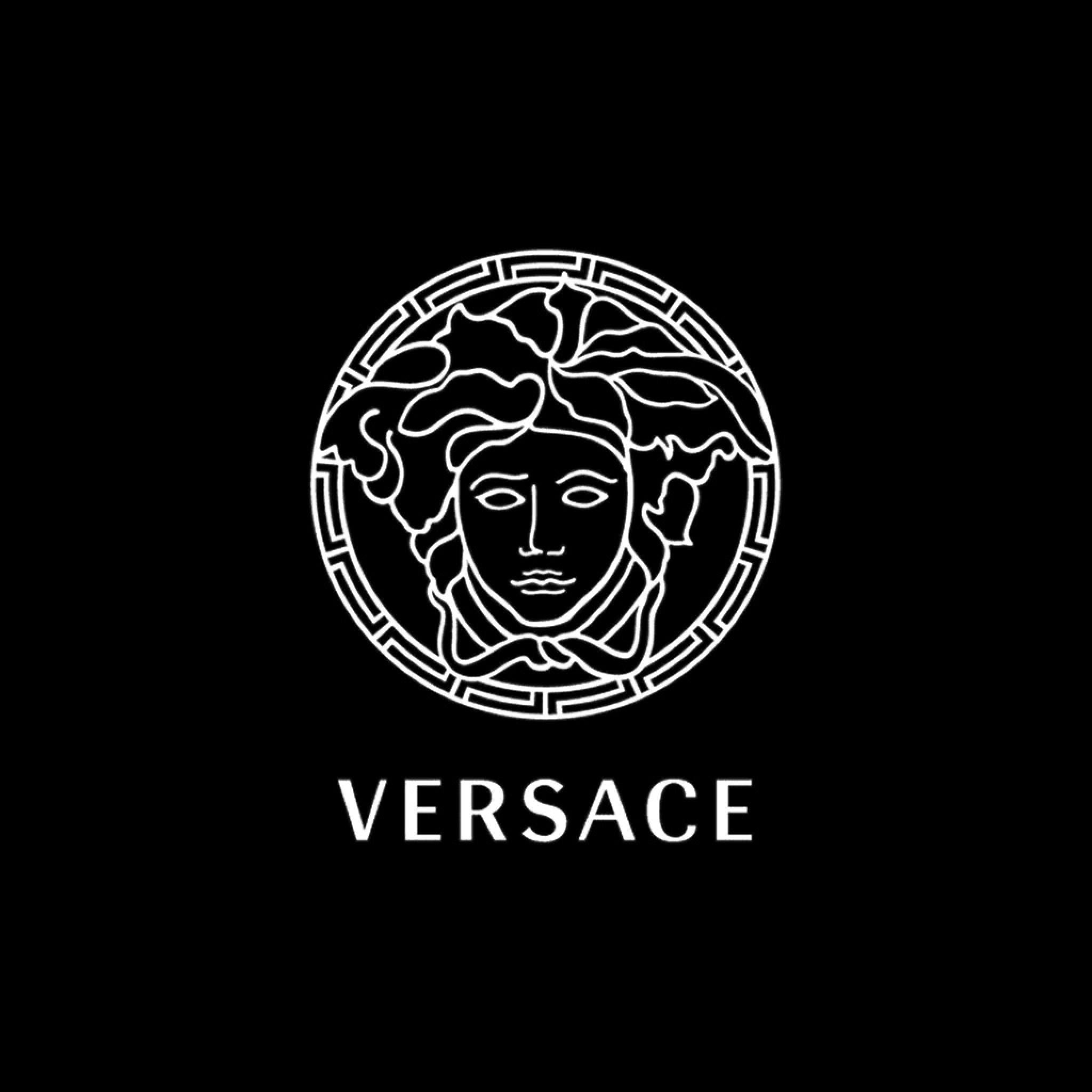 Versace: A synonym of Italian excellence throughout the world, Black and white. 2050x2050 HD Wallpaper.
