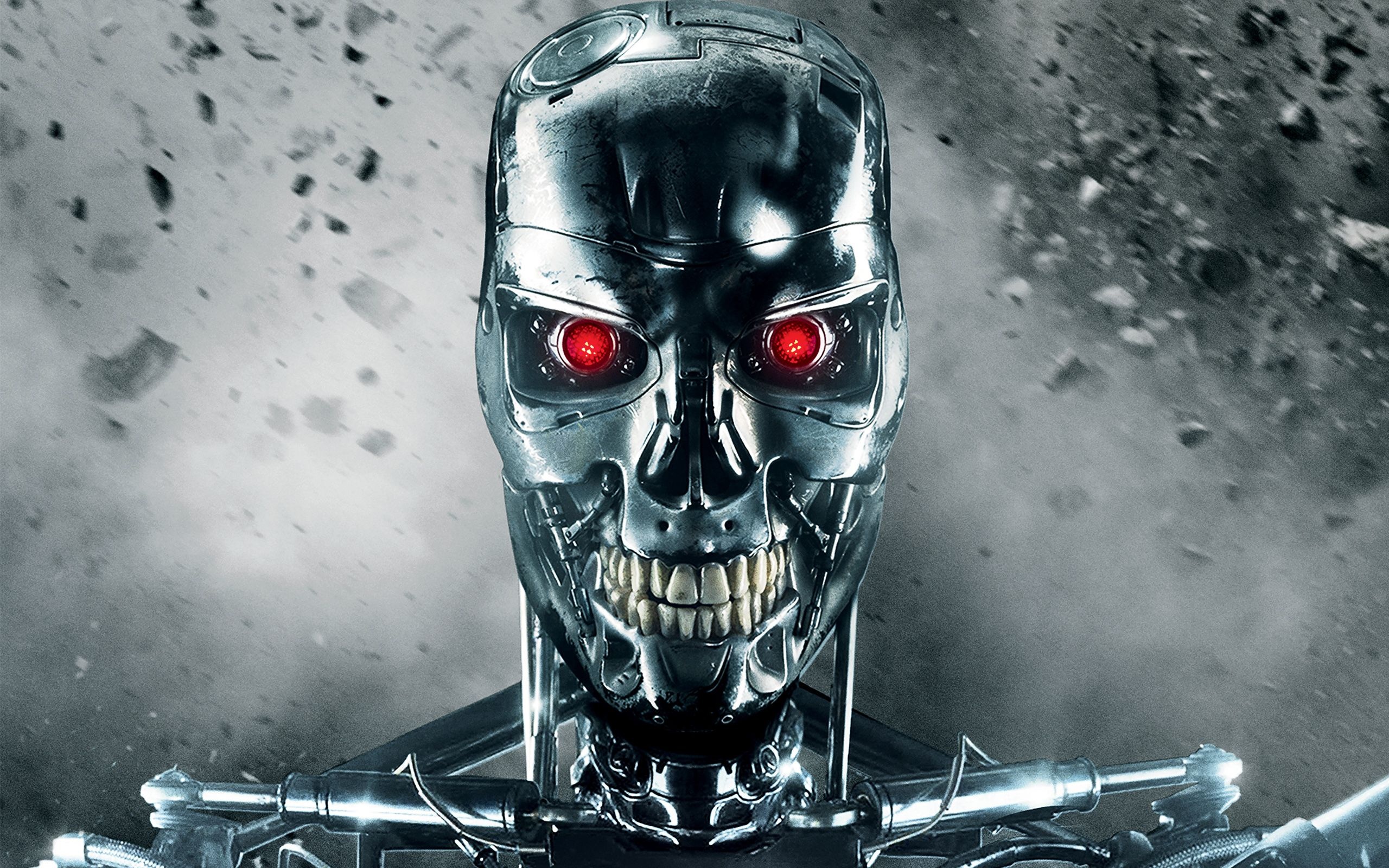 Terminator franchise, Face of Terminator, Action-packed films, Iconic film series, 2560x1600 HD Desktop