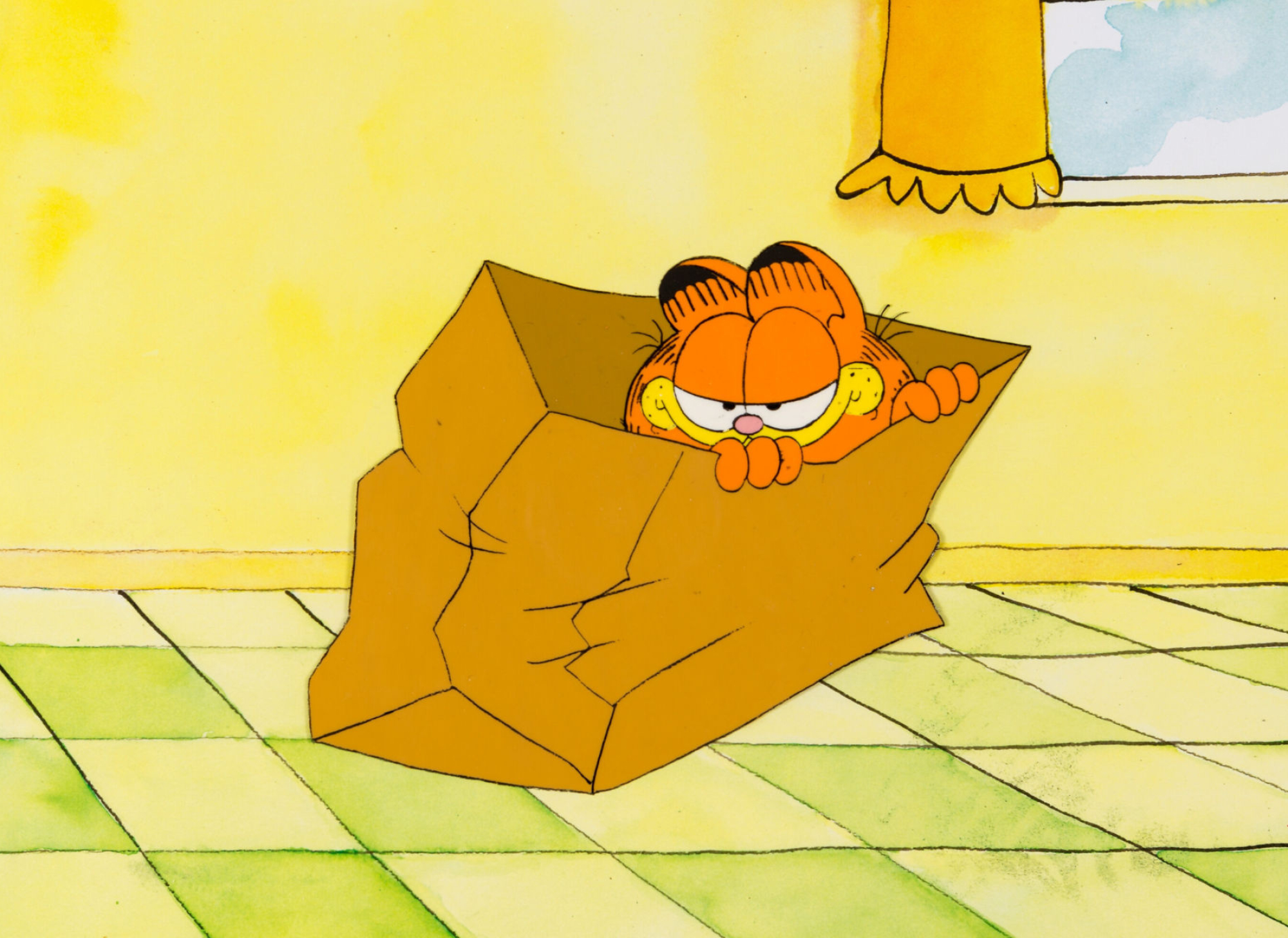 Garfield and Friends, Production cel auction, Nostalgic collectible, Animation milestone, 2000x1460 HD Desktop