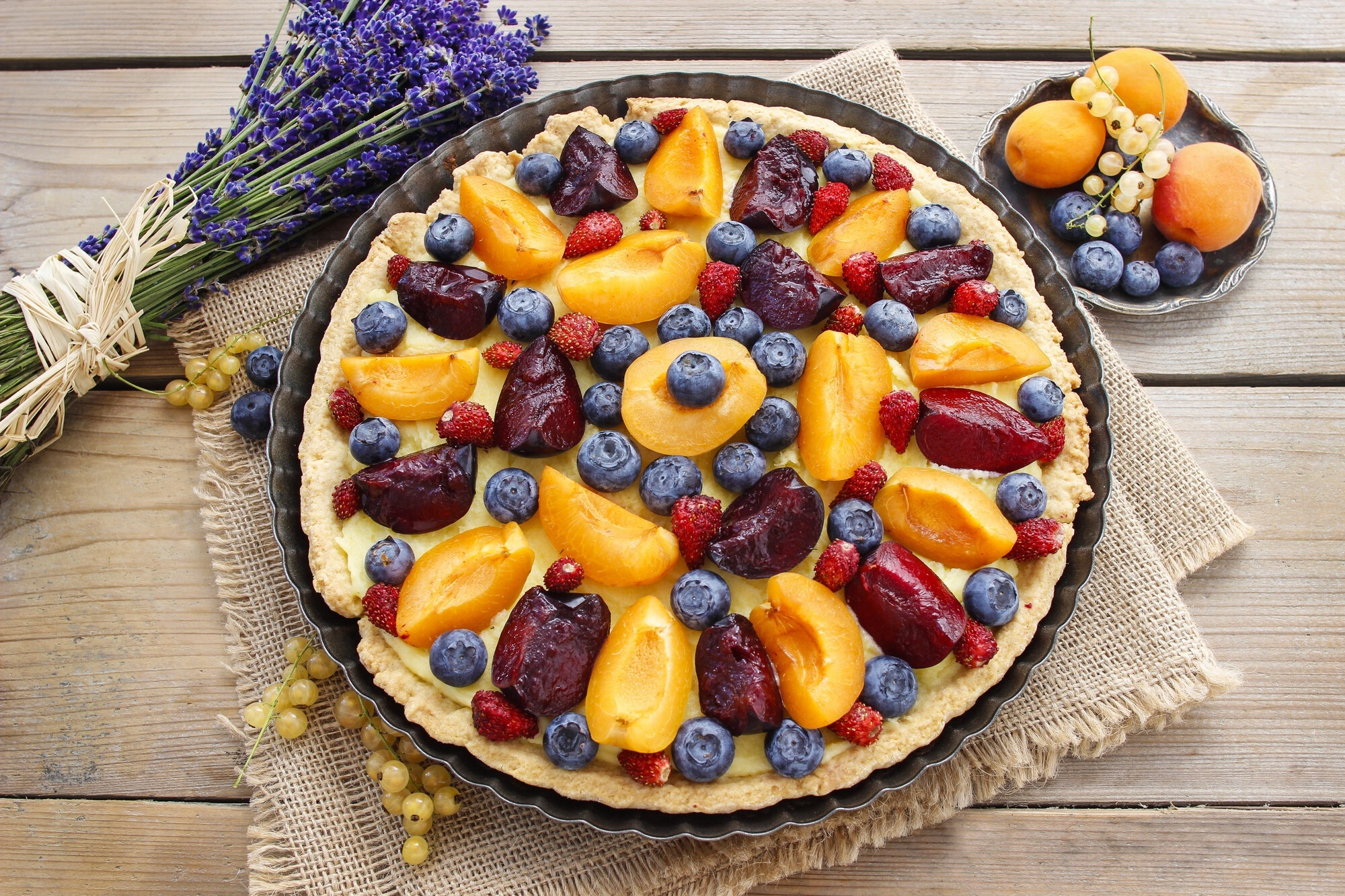 Tart: A popular citrus-based dessert, Berries, Baked goods. 2000x1340 HD Background.
