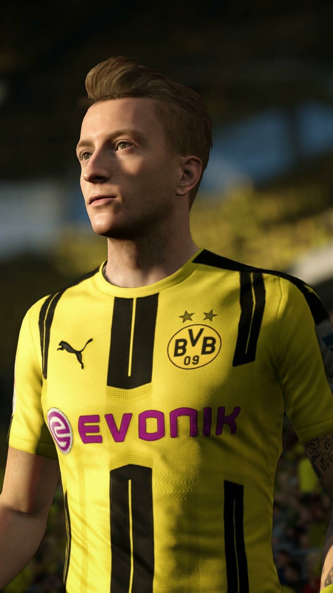 FIFA: Borussia Dortmund, A football simulation video game, Marco Reus. 1080x1920 Full HD Wallpaper.