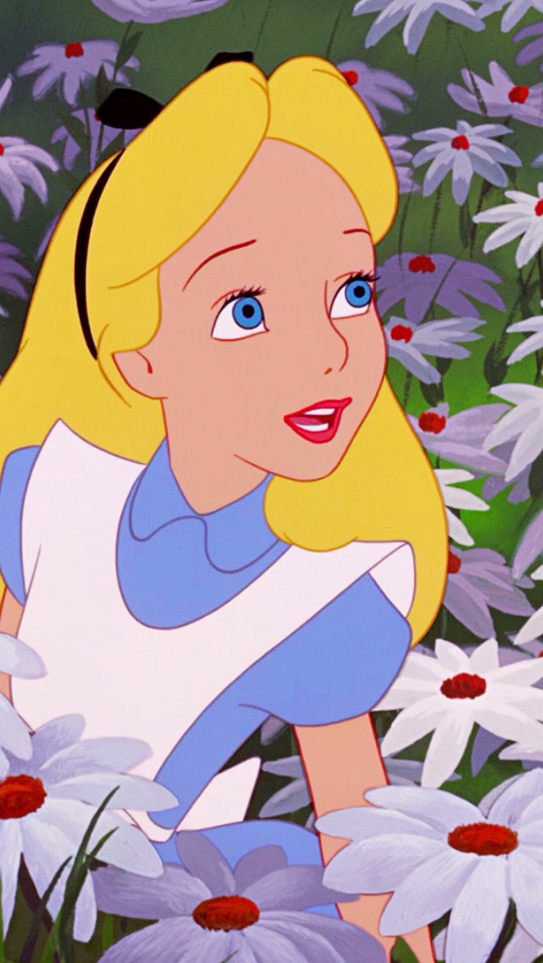 Alice In Wonderland (Cartoon): The main protagonist of Lewis Carroll's novels Alice's Adventures in Wonderland. 1090x1920 HD Wallpaper.