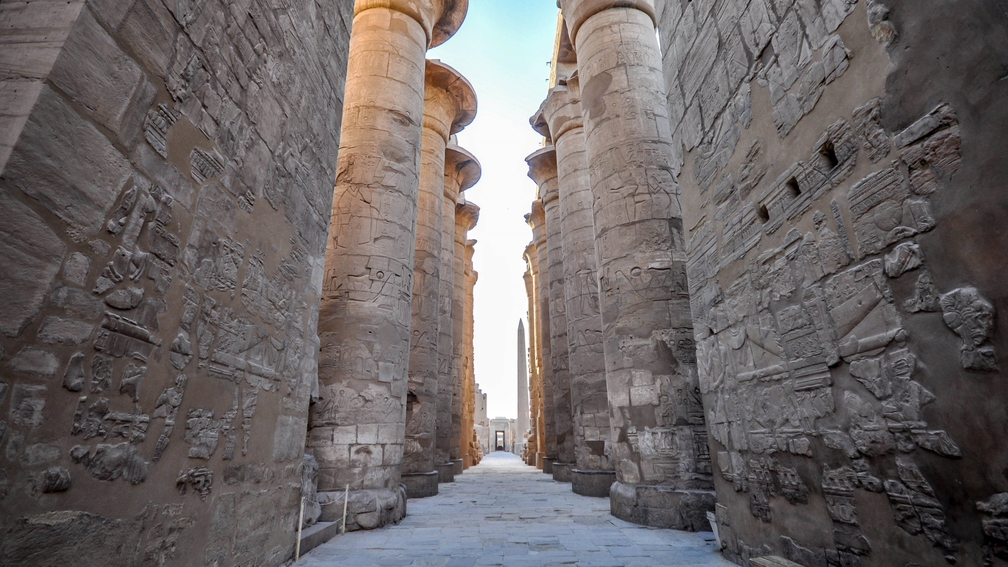 Karnak wallpapers, Splendid architecture, Ancient ruins, Luxor, 3840x2160 4K Desktop