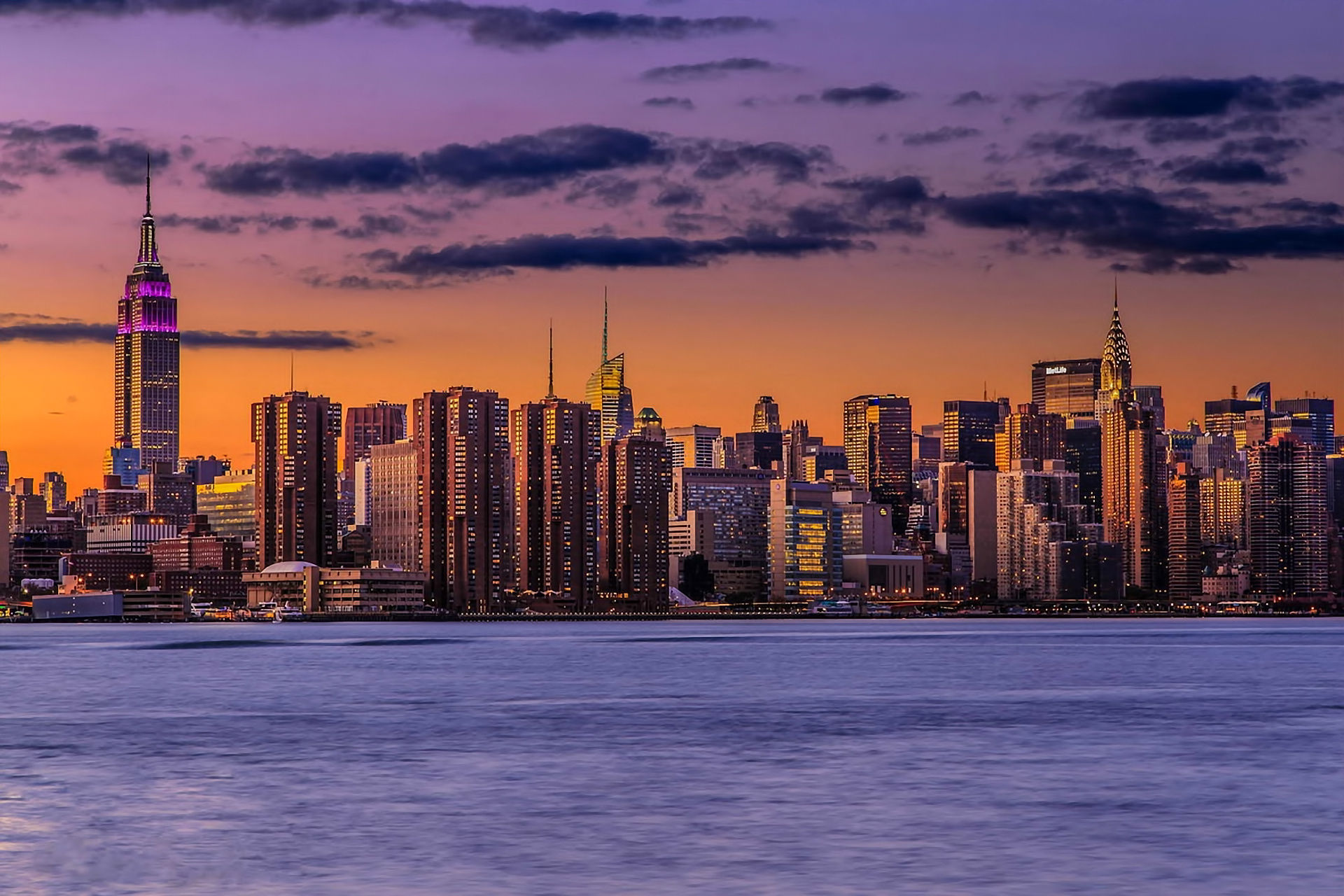 Manhattan sunset, Travels, Beautiful scenery, Vibrant colors, 1920x1280 HD Desktop